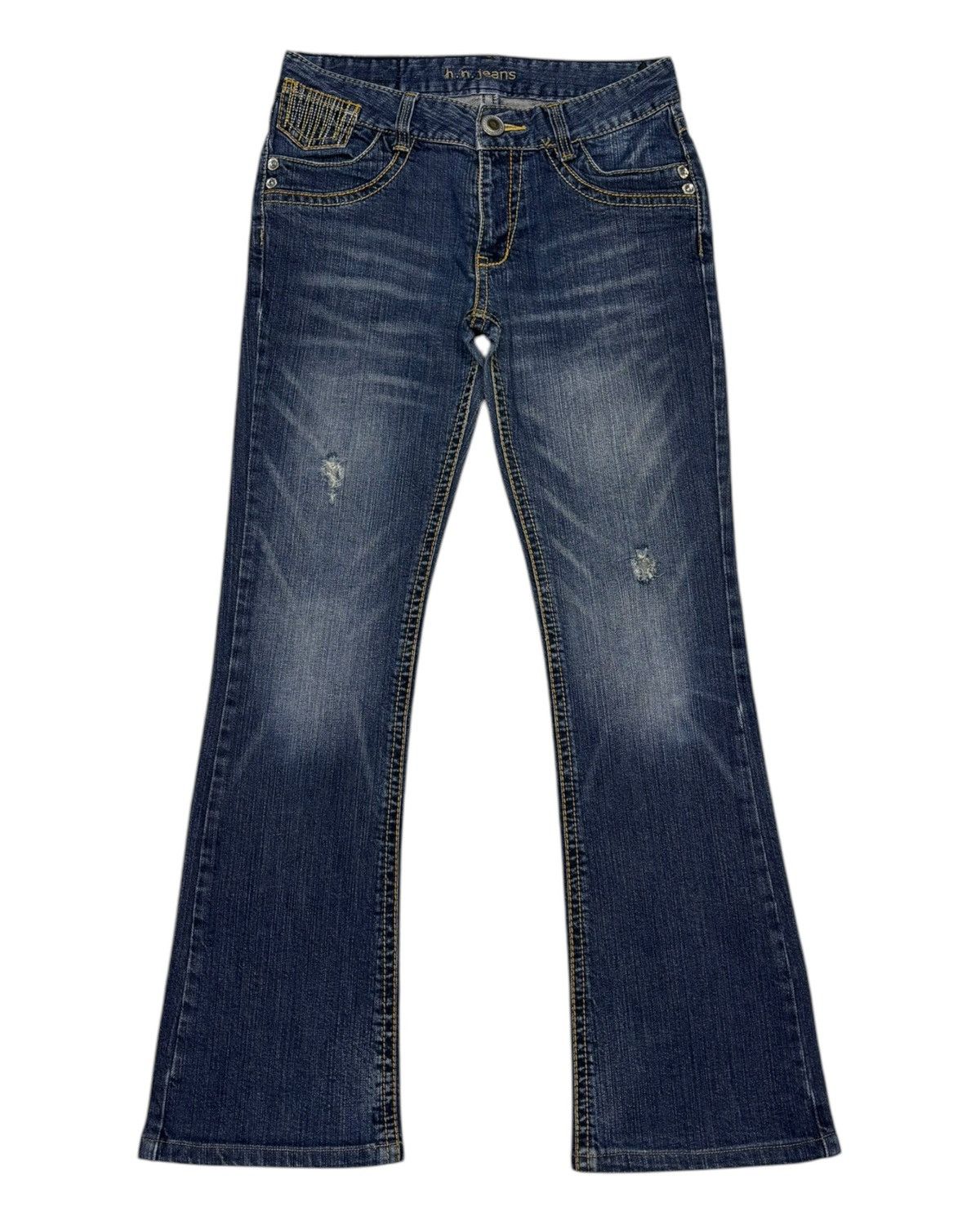 Japanese Brand 🔥HIROMICHI NAKANO FLARE BOOTCUT DENIM JEANS JAPANESE Size US 29 - 7 Thumbnail