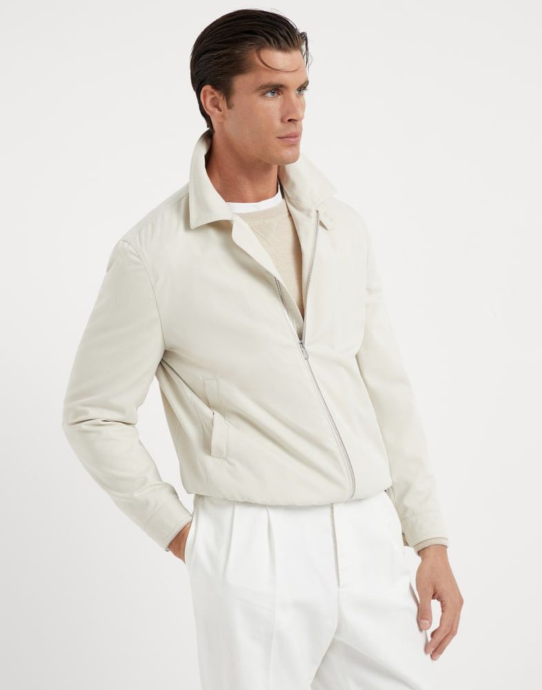 Brunello Cucinelli o1w1db10825 Jacket Water Resistant in White Size US XL / EU 56 / 4 - 1 Thumbnail