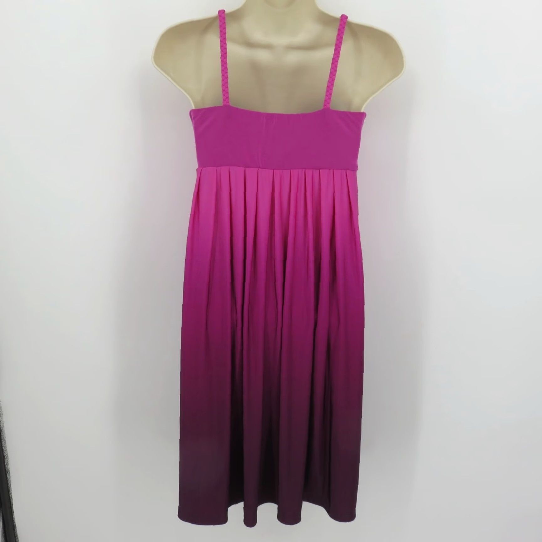 Twisted X VINTAGE Bisou Bisou Women 4 Purple Gradient Twisted Strap Sweetheart Dress Y2K 2000s VTG Dress Womens 4 Purple Size S / US 4 / IT 40 - 5 Thumbnail
