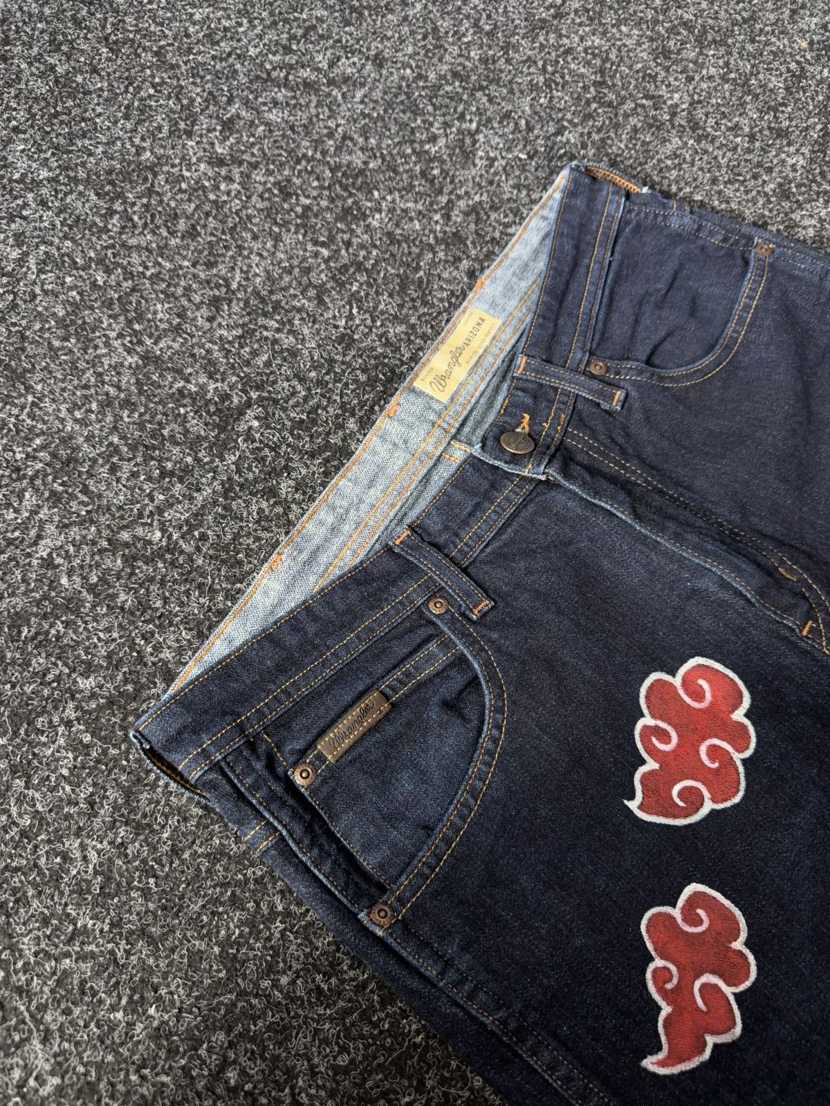 Wrangler Custom Wrangler Naruto Jeans Akatsuki Uchiha Konoha Art Size US 32 / EU 48 - 6 Thumbnail