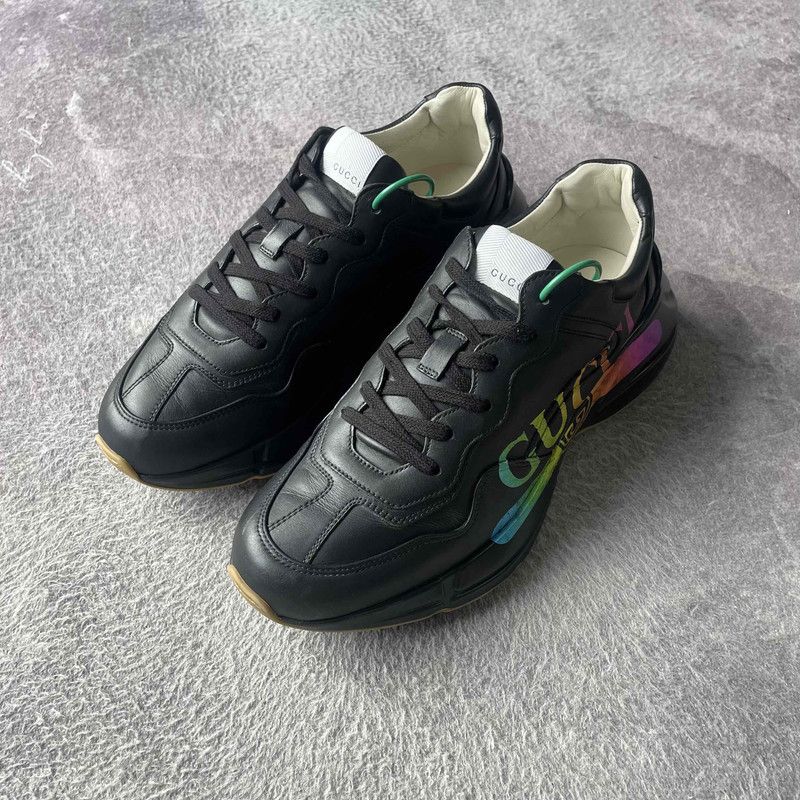 Gucci Gucci Rhyton Retro Casual Low-Top Sneakers for Men 0079 Size US 8.5 / EU 41-42 - 1 Thumbnail