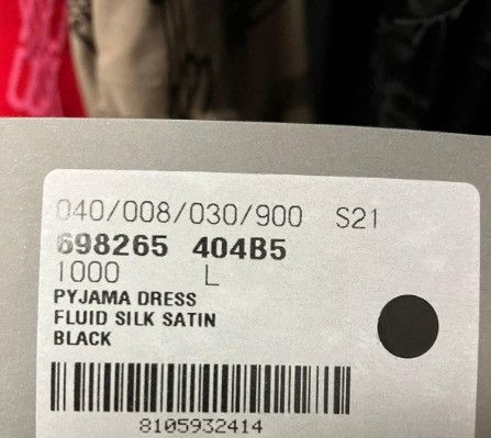 Balenciaga o1la1rc1a1024 Pyjama Dress in Black Size L / US 10 / IT 46 - 5 Thumbnail