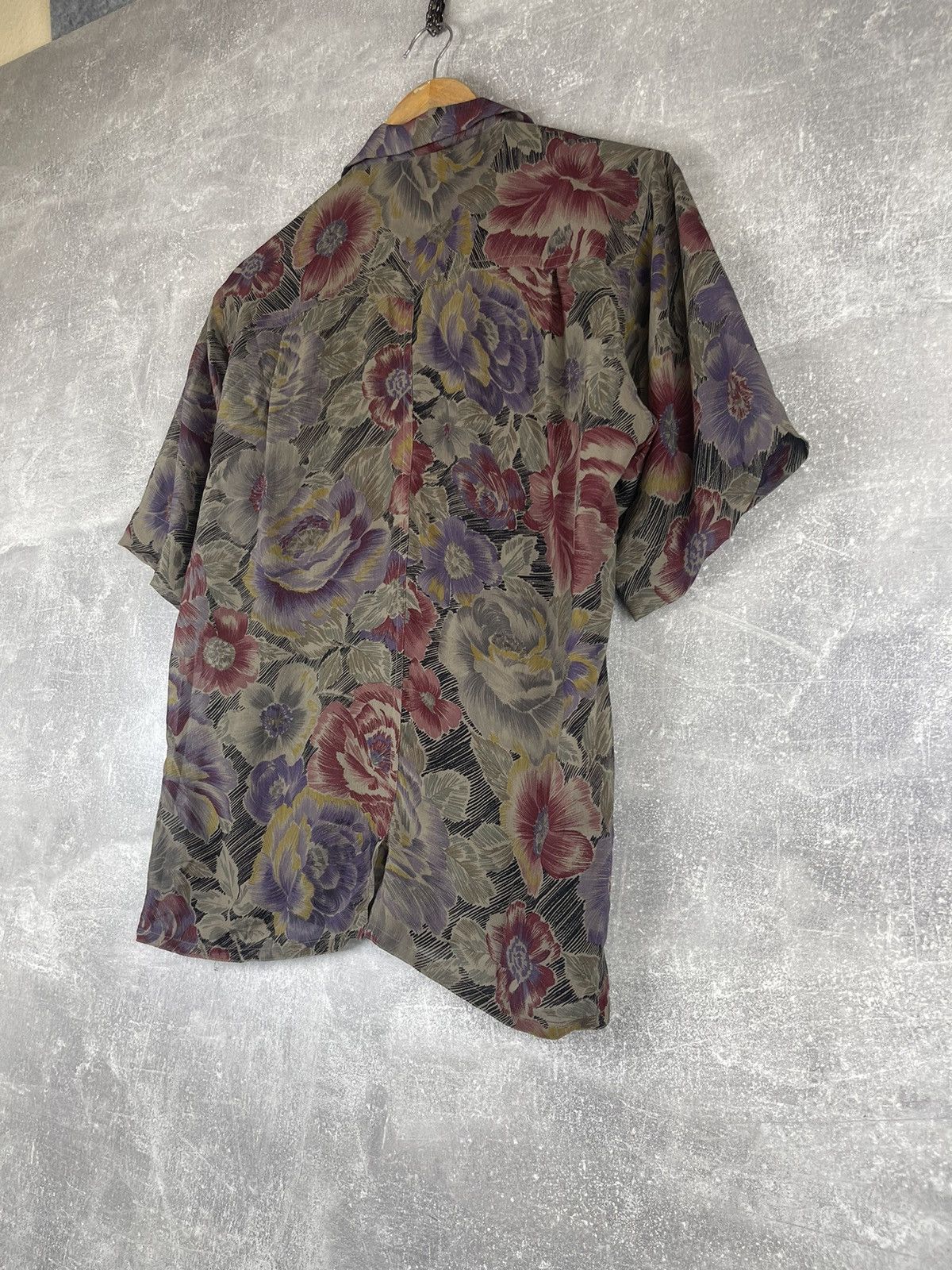Jil Sander Jil Sander+ Floral Silk Short Sleeve Vintage Boxy Shirt Size XS / US 0-2 / IT 36-38 - 6 Thumbnail