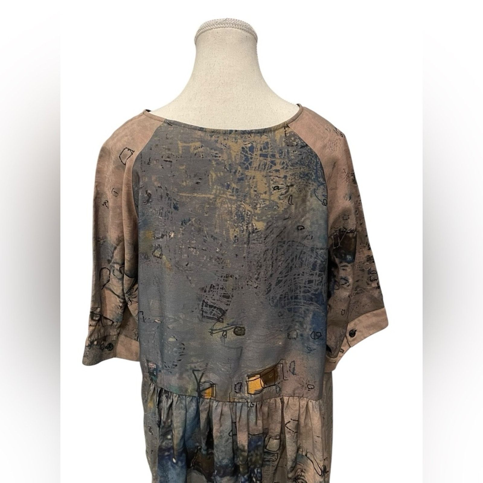 Other 3 Potato Size M/L Abstract Print Art To Wear TOP Size M / US 6-8 / IT 42-44 - 4 Thumbnail