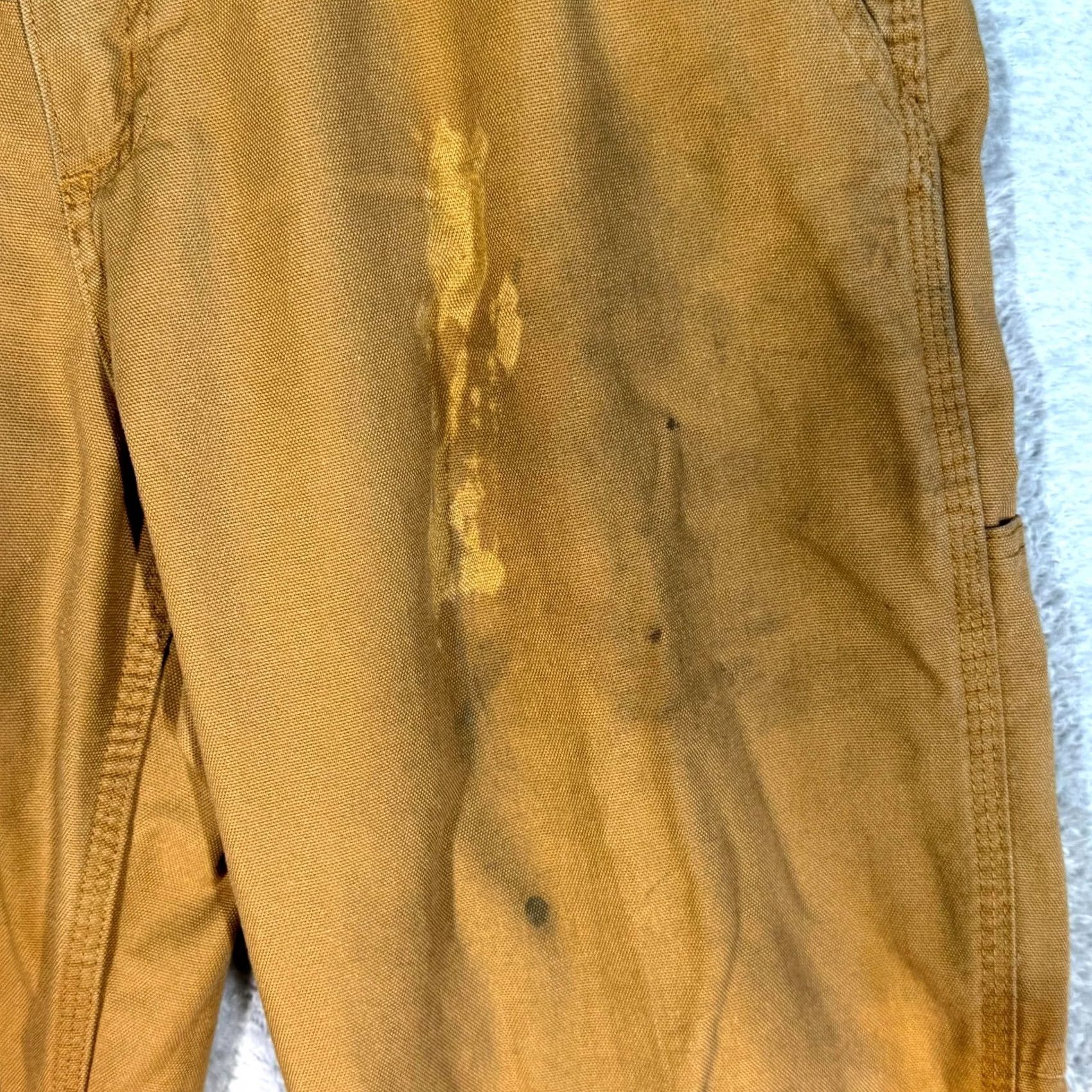 Carhartt Carhartt Carpenter Jeans Men’s 34 x 36 Brown Cotton Dungaree Fit Straight Leg Jeans Size US 34 / EU 50 - 5 Thumbnail
