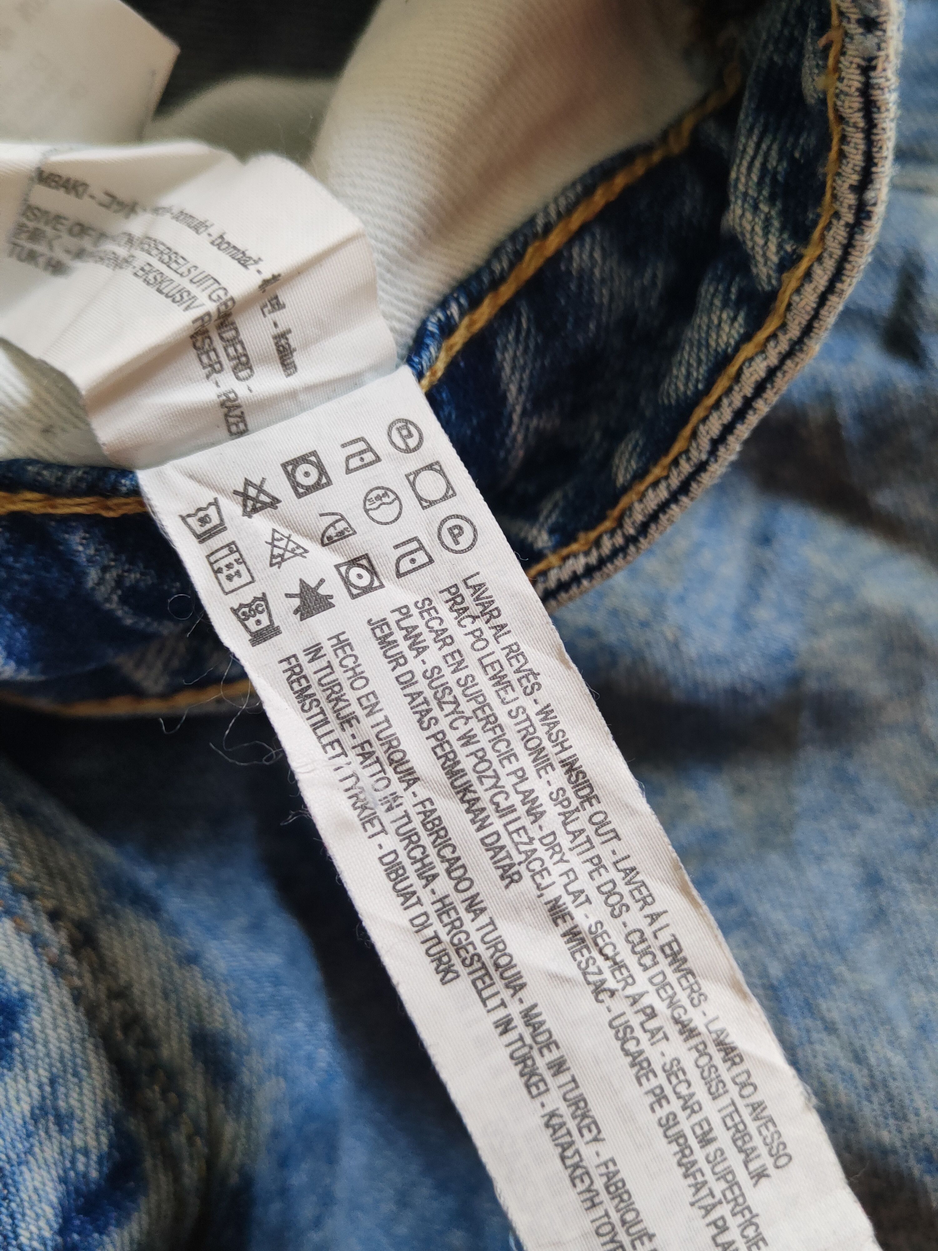 Bershka Beshka Blue Distressed Ripped Jeans #S2356 Size US 32 / EU 48 - 13 Thumbnail