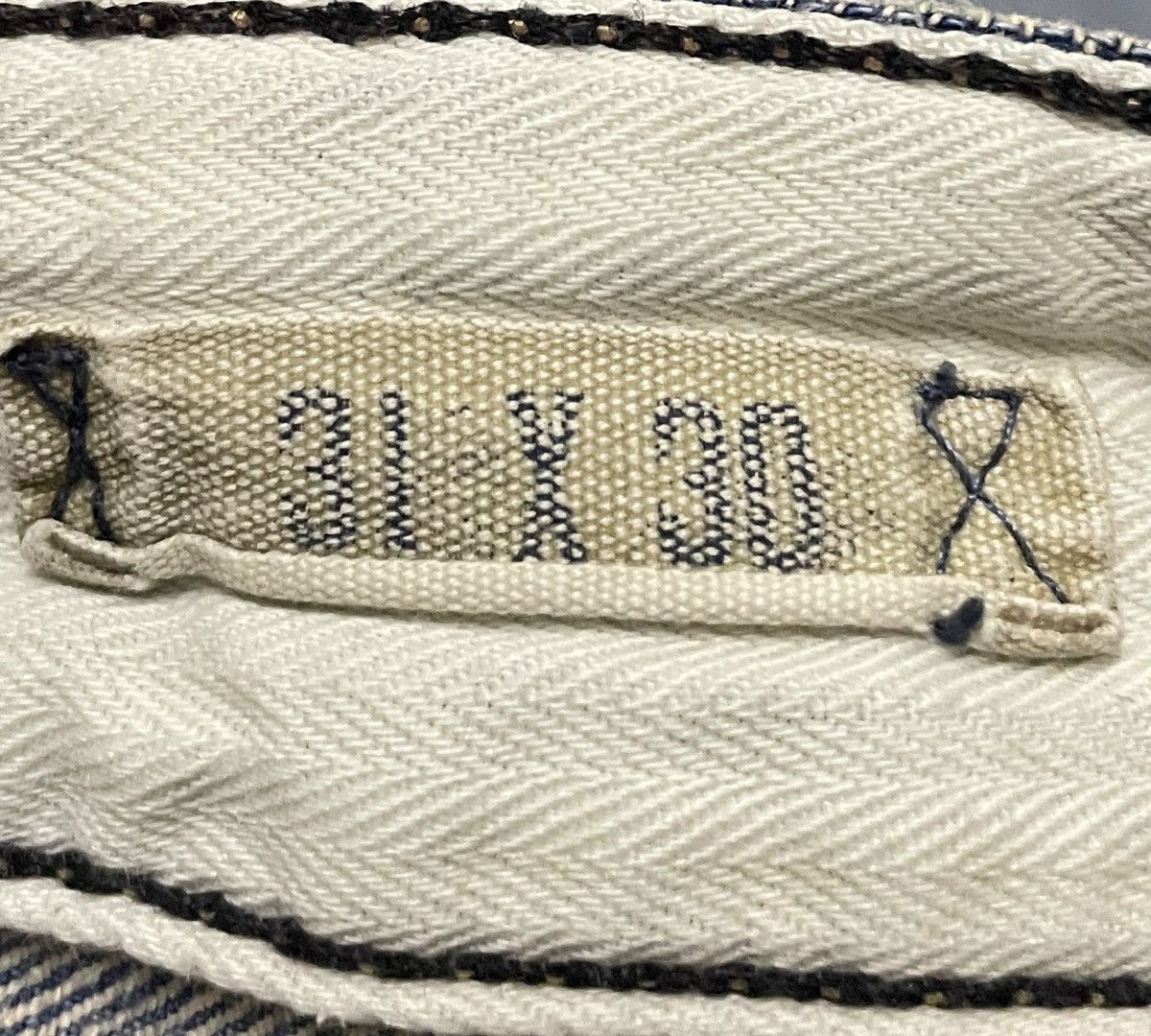 Polo Ralph Lauren Very Rare Vintage Polo Ralph Lauren Sashiko Boro Jeans 1990s Size US 31 - 10 Thumbnail