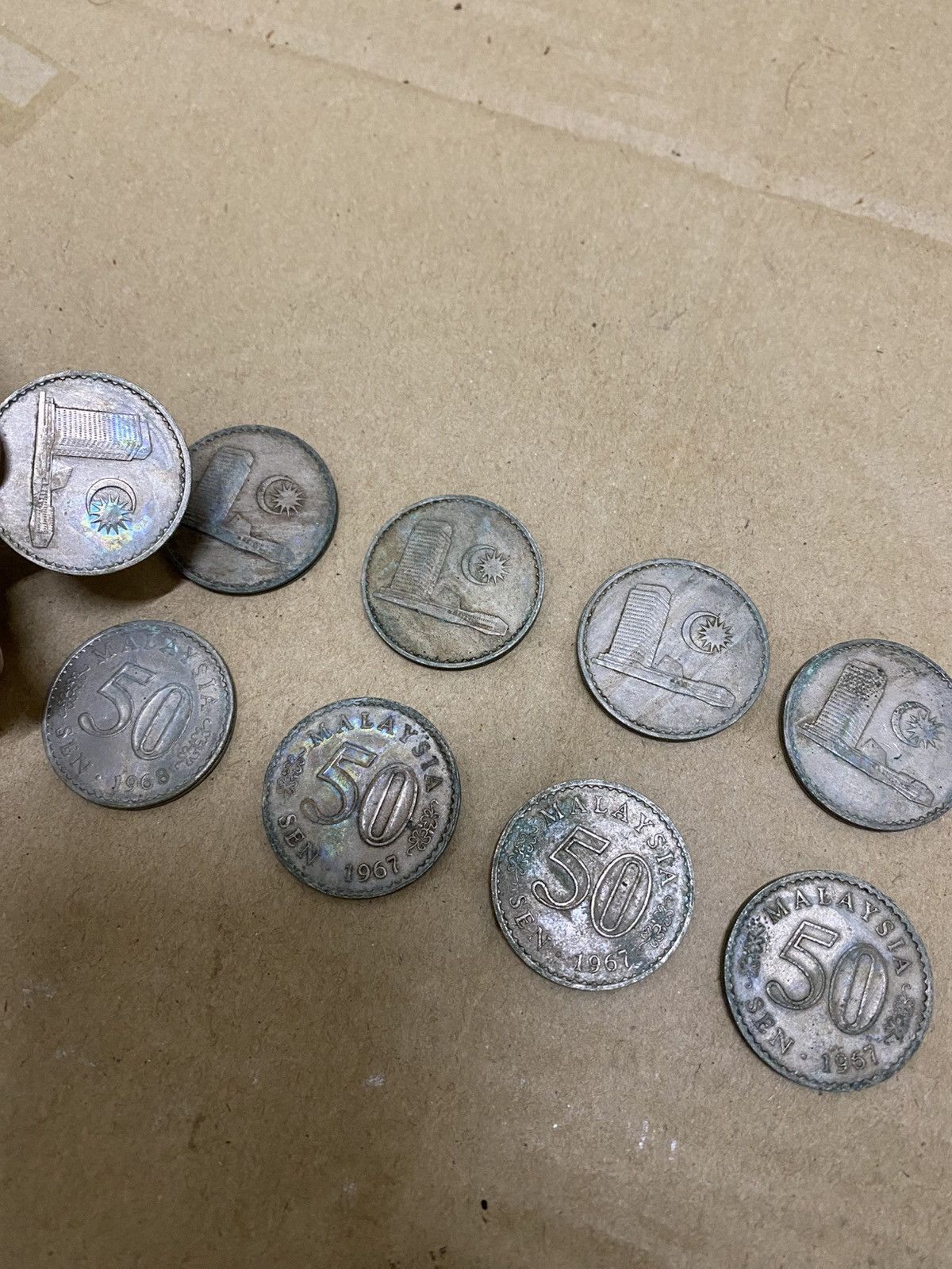 Vintage Vintage Rare 50cent Security Edge Malaysia Old Coin Size ONE SIZE - 4 Thumbnail