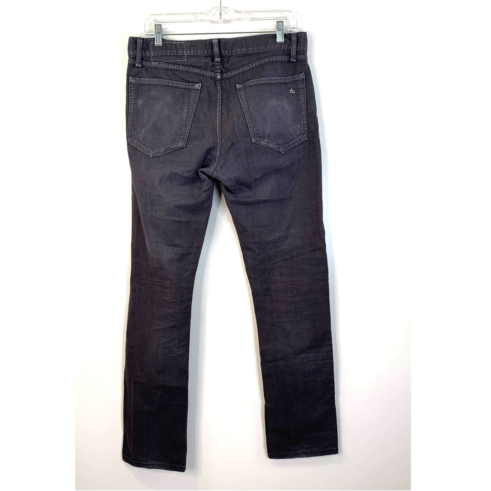 Rag & Bone Rag & Bone Jeans Slim Fit Straight Leg Charcoal Gray Denim Size US 31 - 9 Thumbnail