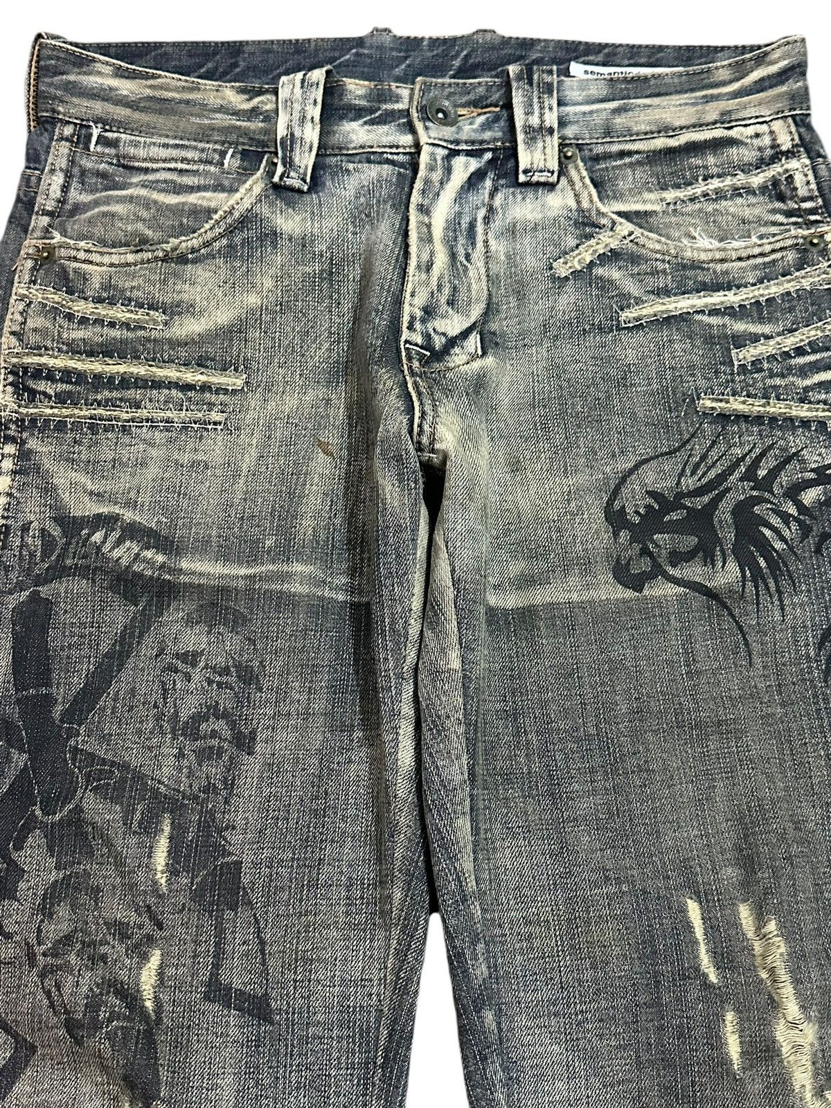 Japanese Brand Semantic Design Mud Wash Denim Size US 30 / EU 46 - 4 Thumbnail
