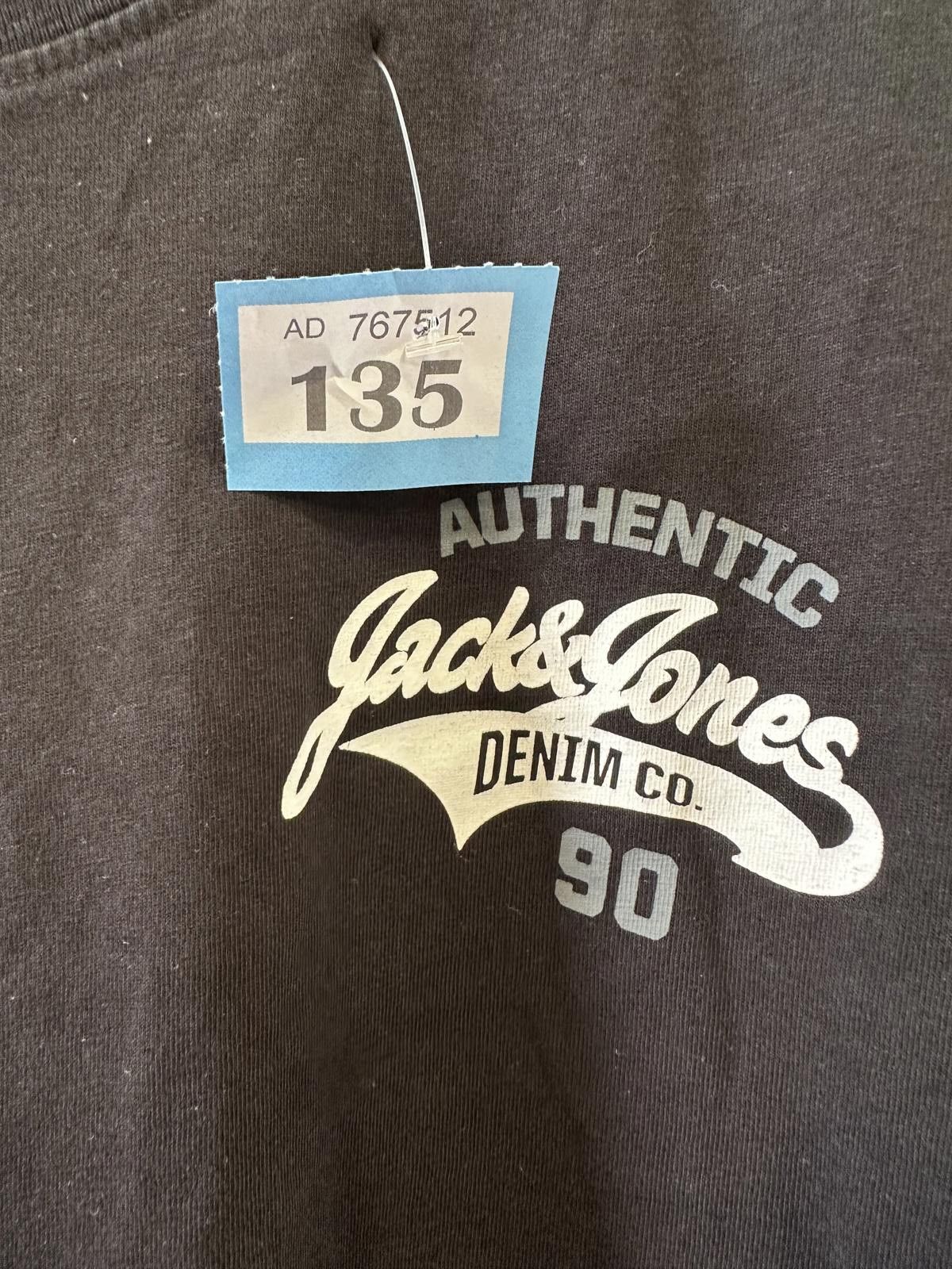 Jack & Jones Jack & Jones Authentic Denim Co. Men's Black T-Shirt Size US L / EU 52-54 / 3 - 3 Thumbnail