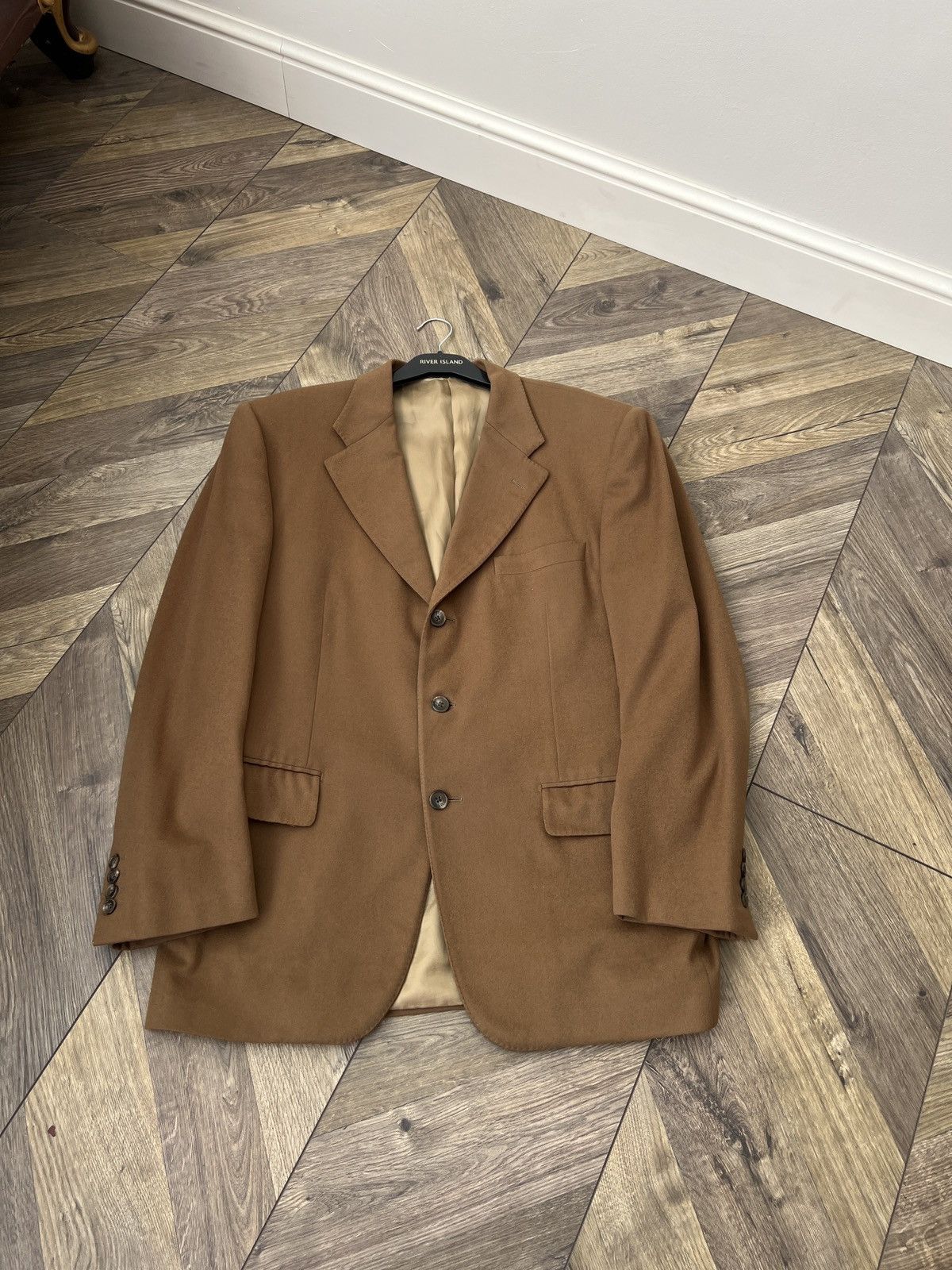 Corneliani × Designer × Vintage Vintage Corneliani Wool Cashmere Blazer Size 52R - 5 Thumbnail