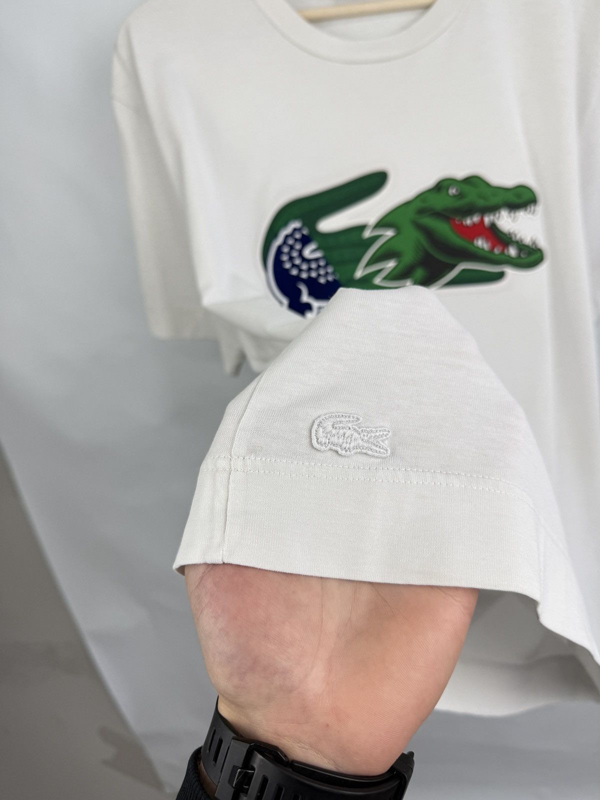 Lacoste 🇫🇷 Lacoste Relaxed Fit T-Shirt Made in France Rare Size US L / EU 52-54 / 3 - 11 Thumbnail