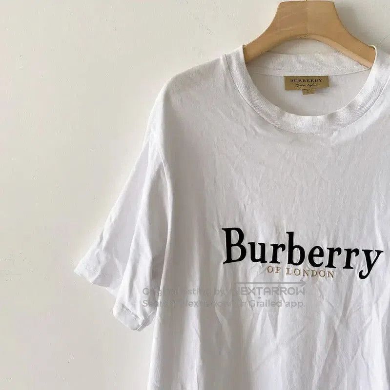 Burberry Burberry Summer White Cotton Logo Men's T. Size US S / EU 44-46 / 1 - 2 Thumbnail