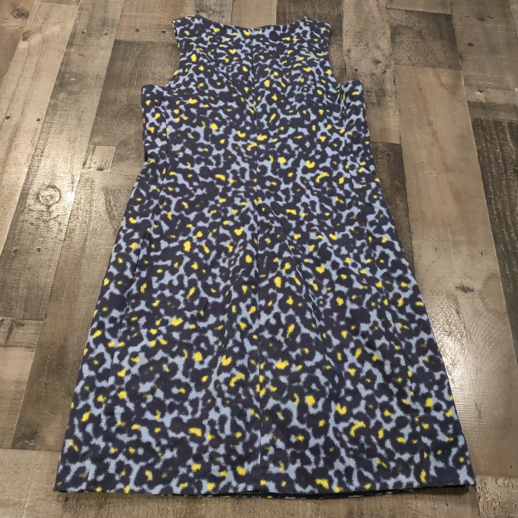 Gap Gap Dress Women S Blue A-Line Sleeveless Lined Round Neck Zip Hook & Eye Casual Party/Cocktail Size S / US 4 / IT 40 - 2 Thumbnail