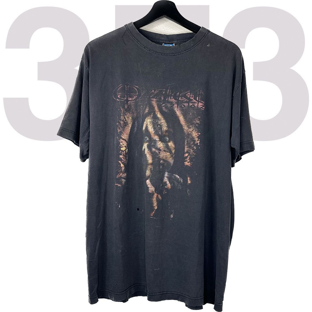 image of Band Tees x Ozzy Osbourne Concert Tee Vintage Ozzfest 2000 Tour Shirt Size XL Blk Thrshed/faded in 