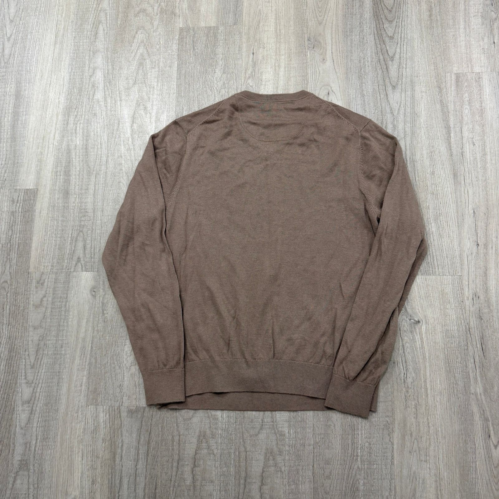 Johnston & Murphy Johnston & Murphy Alpaca Silk V-Neck Sweater Large Brown Size US L / EU 52-54 / 3 - 7 Thumbnail