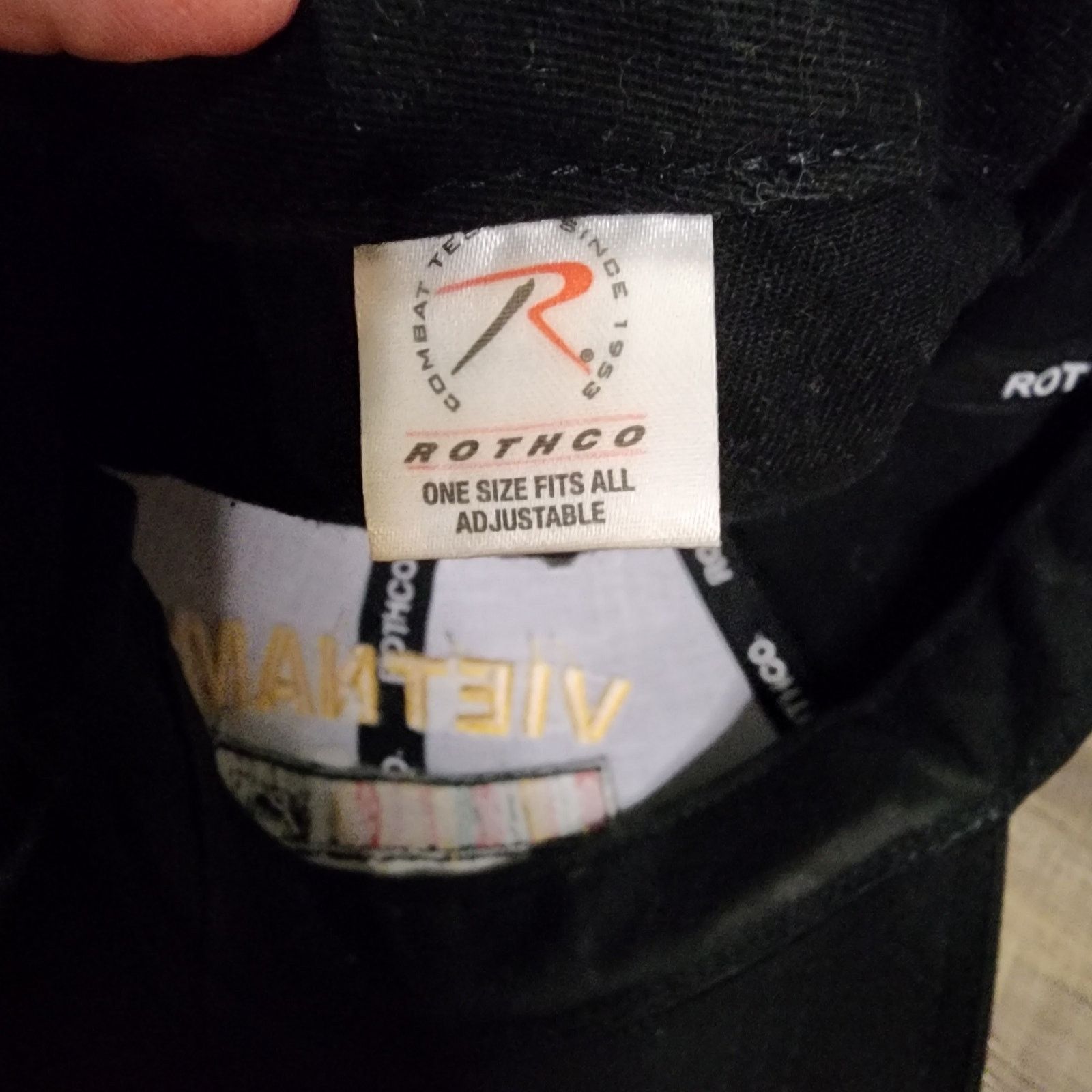 Rothco Vietnam Veteran black Rothco cap hat Pre-owned 2360 Size ONE SIZE - 7 Thumbnail