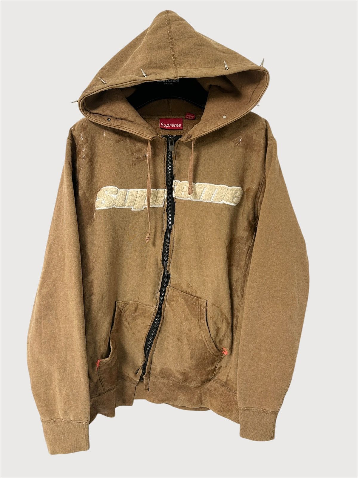 Supreme SS2019 Chenille Zip Hoodie Size US M / EU 48-50 / 2 - 1 Thumbnail