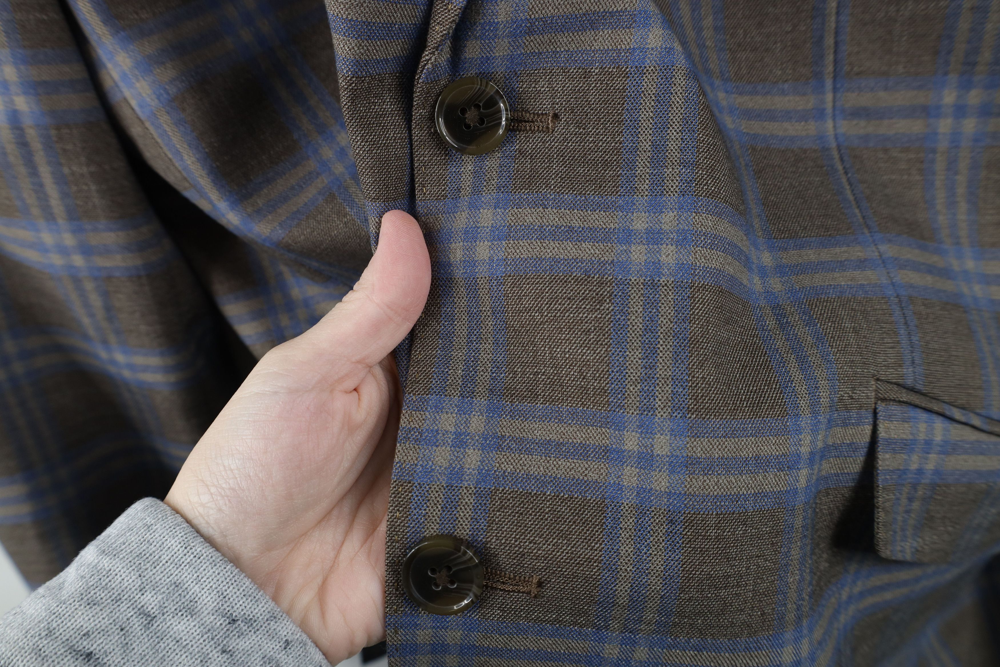 Vintage The Savile Row Rayon Gabardine Blazer Suit Jacket Plaid Size US XXL / EU 58 / 5 - 5 Thumbnail