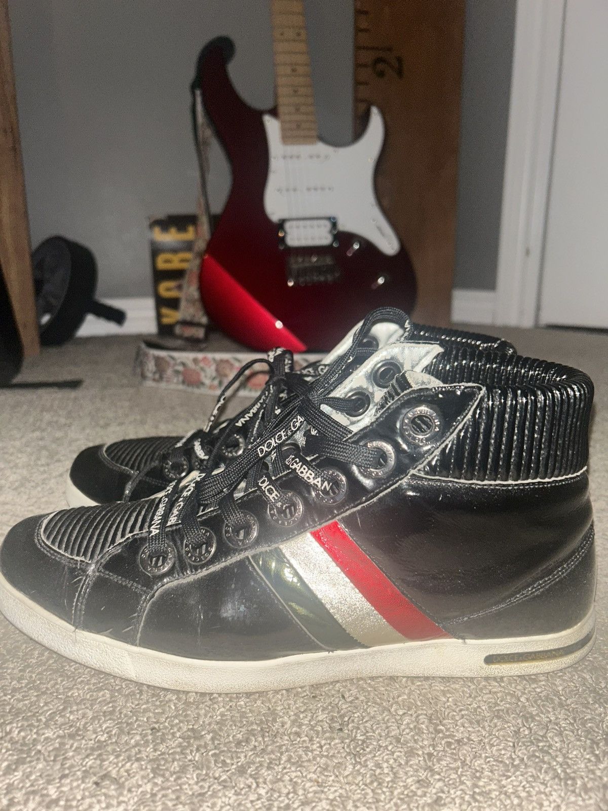 Dolce & Gabbana Dolce&Gabbana High Top Sneakers Early 2000’s patent leather Size US 9 / EU 42 - 2 Thumbnail