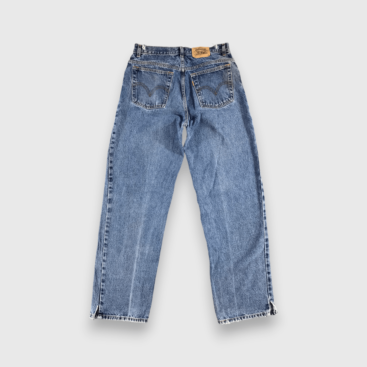 Levi's Vintage 90s Blue Wash Levis Orange Tab Jeans-J1221 Size US 30 / EU 46 - 2 Thumbnail