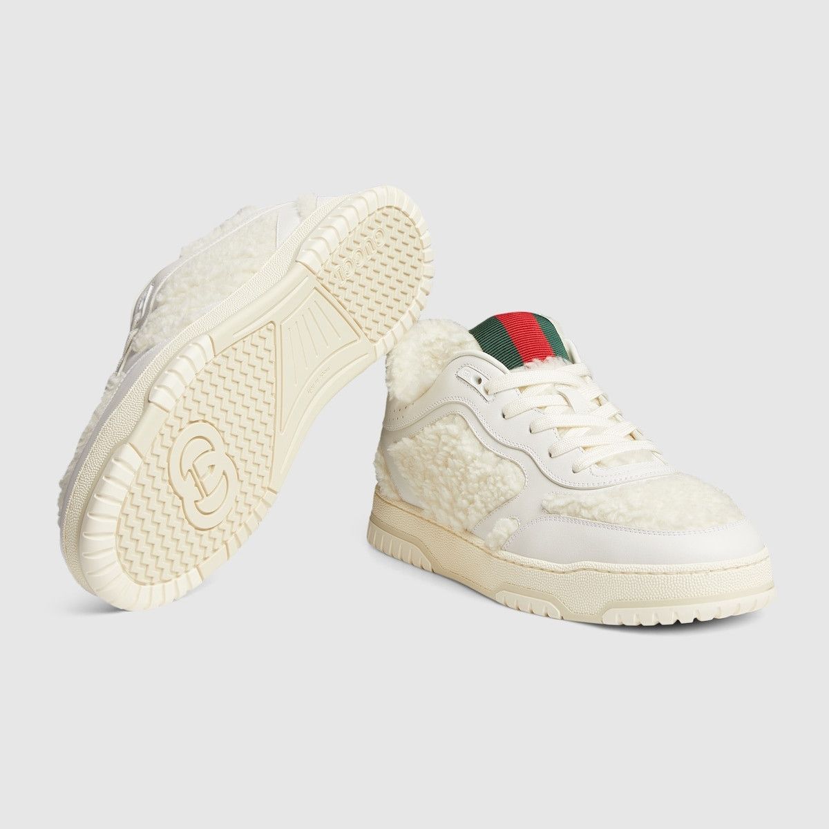 Gucci o1s1wg111025 Re-Web Sneakers in Ivory Size US 8.5 / EU 41-42 - 6 Thumbnail