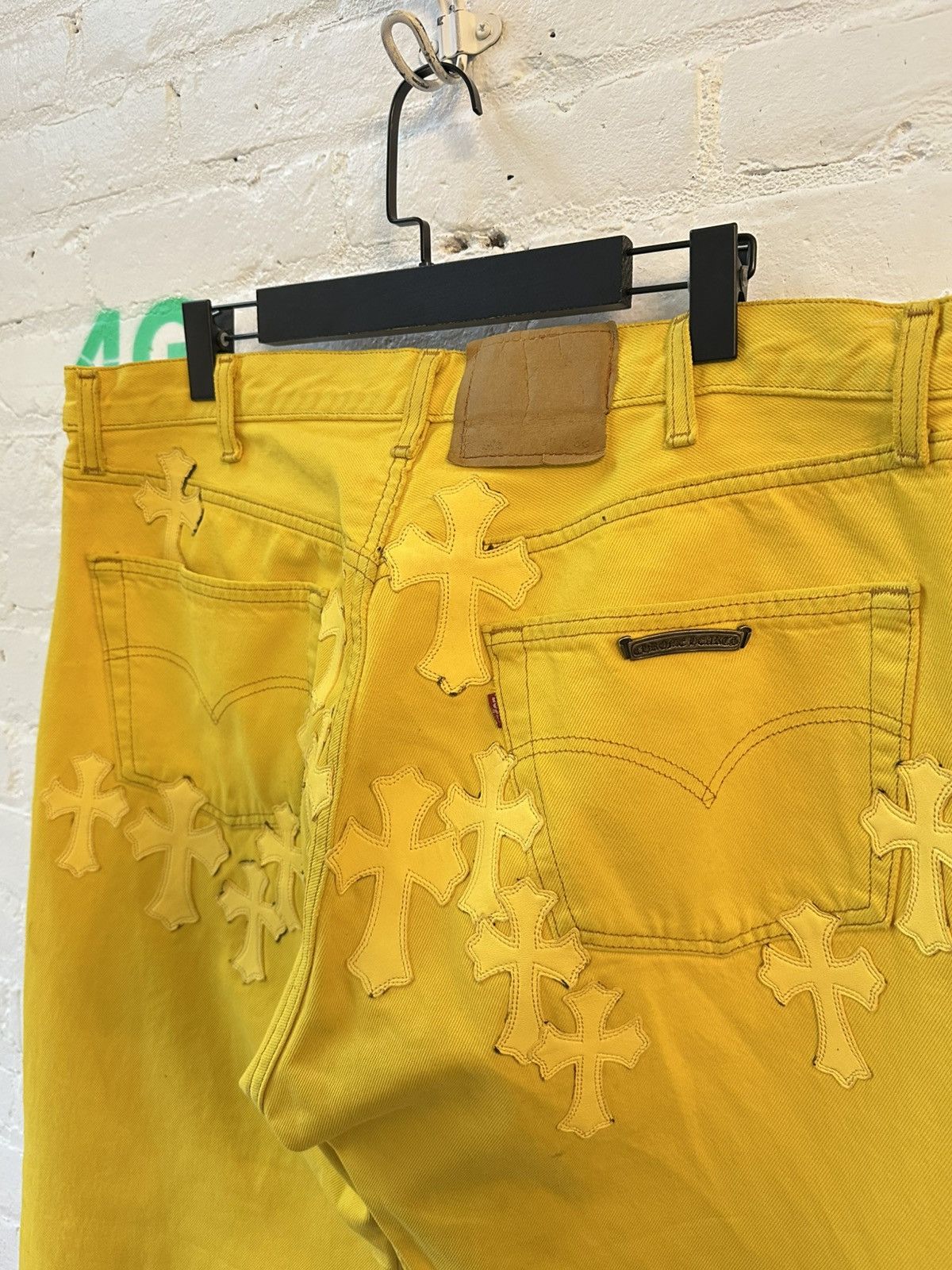 Chrome Hearts CHROME HEARTS YELLOW PATCHED HARDWARE DENIM Size US 36 / EU 52 - 6 Thumbnail