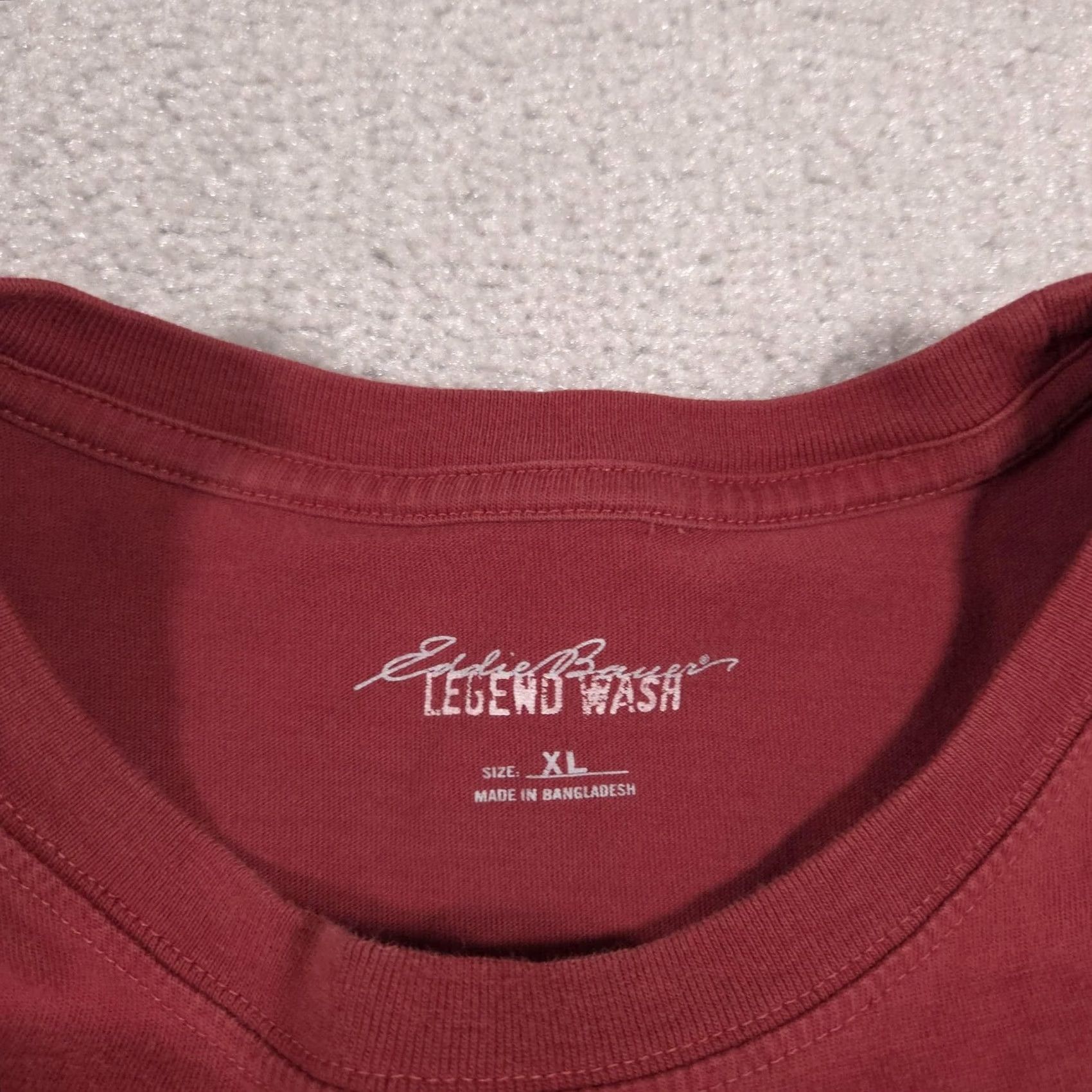 Eddie Bauer VINTAGE Eddie Bauer Shirt Mens XL Red Legend Wash Trout Derby Graphic Orcas Island Shirt Mens XL Red#> Size US XL / EU 56 / 4 - 7 Thumbnail