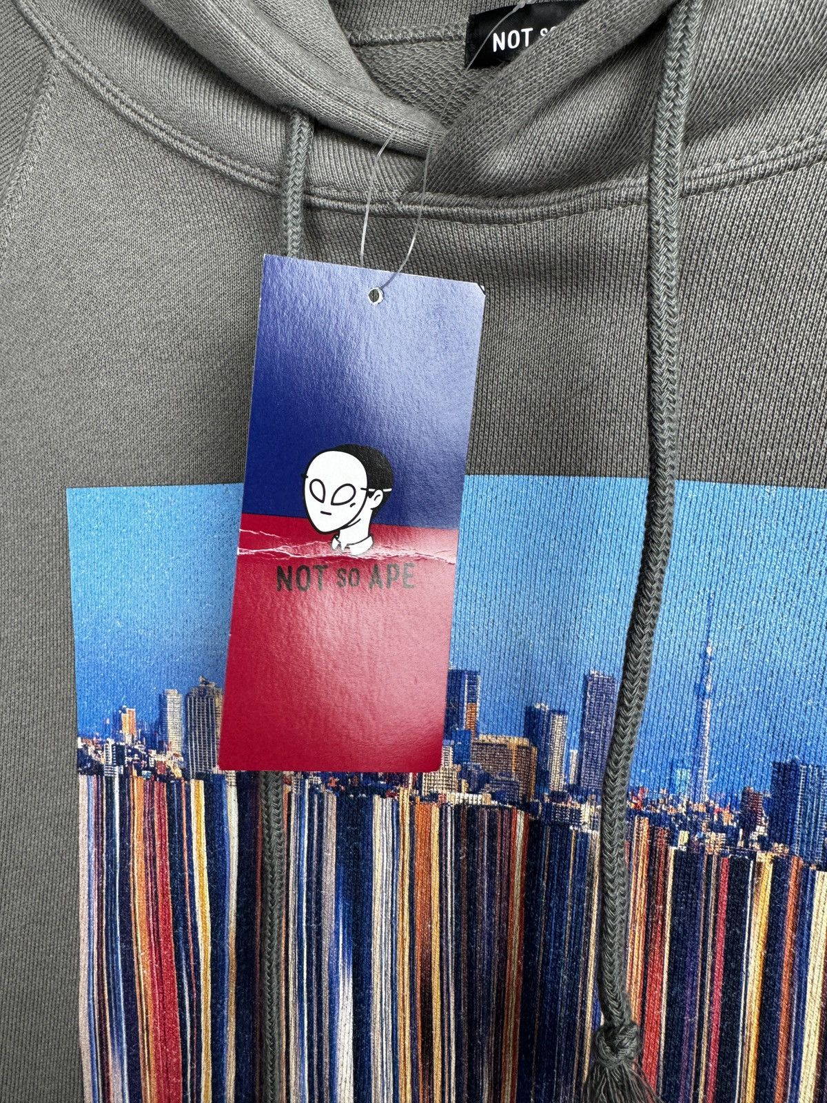 Japanese Brand Not so Ape made in Japan big abstract logo graphic hoodie L Size US L / EU 52-54 / 3 - 12 Thumbnail