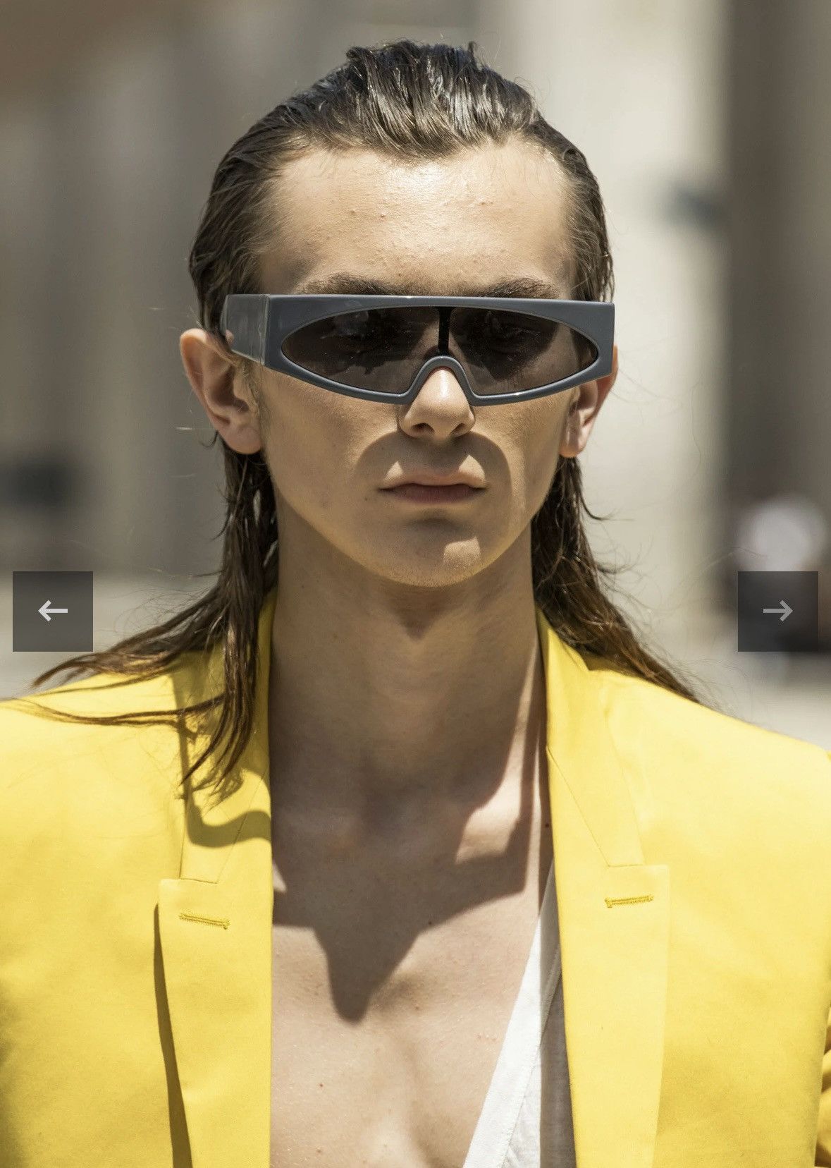 Rick Owens Rick Owens Gene sunglasses SS20 in grey Size ONE SIZE - 1 Thumbnail