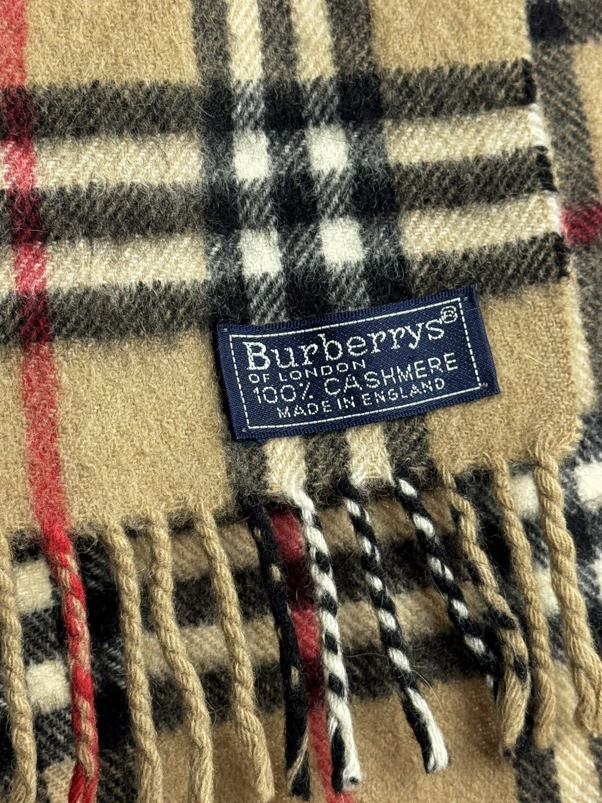 Burberry Vintage Burberrys Scarf 100% cashmere Size ONE SIZE - 2 Thumbnail