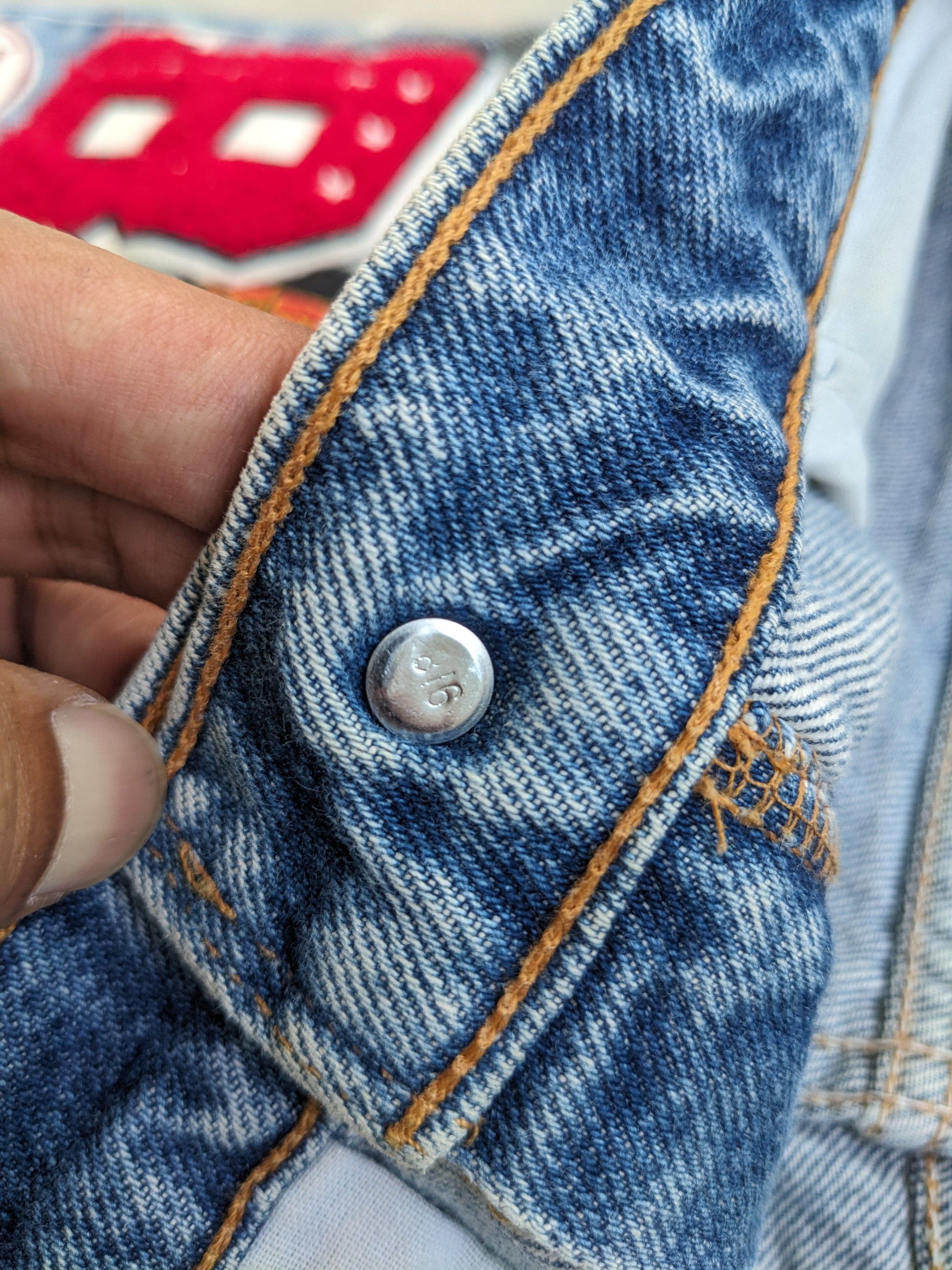 Levi's × Levi's Vintage Clothing × Vintage Vintage Levis Bootcut 517 Flare Jeans Patches Size US 31 - 12 Thumbnail