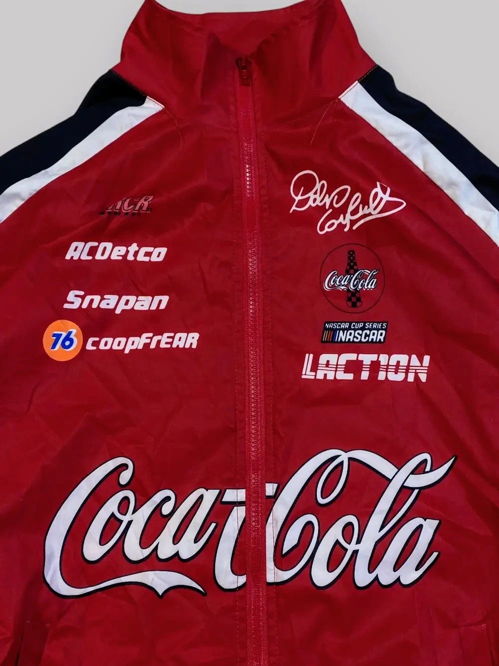 Vintage 💀🔥 COCA COLA 💥💸 Unisex Adults Y2K Racing Jacket Vintage Size US S / EU 44-46 / 1 - 6 Thumbnail