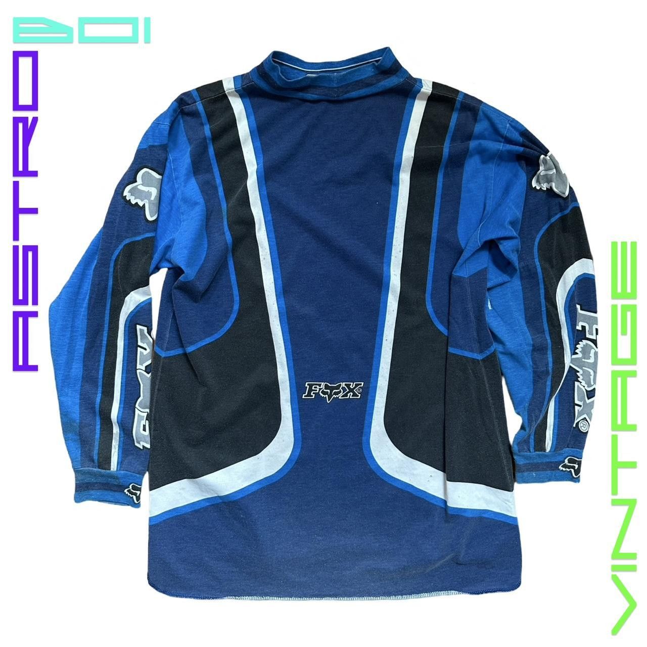 Fox Racing Vintage 90s Fox Racing Graphic Blue T-Shirt - Large Size US L / EU 52-54 / 3 - 6 Thumbnail