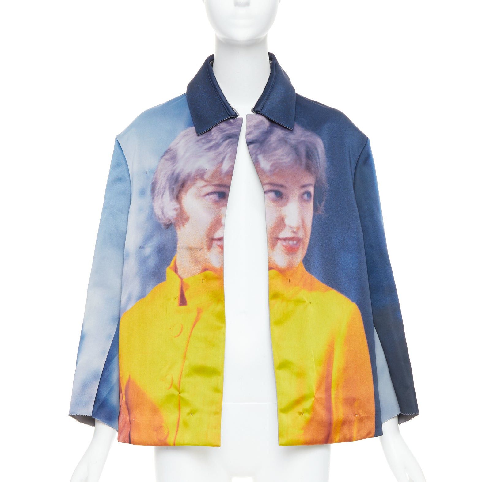 Undercover rare UNDERCOVER Cindy Sherman print blue yellow polyester silk jacket JP2 M Size M / US 6-8 / IT 42-44 - 1 Thumbnail