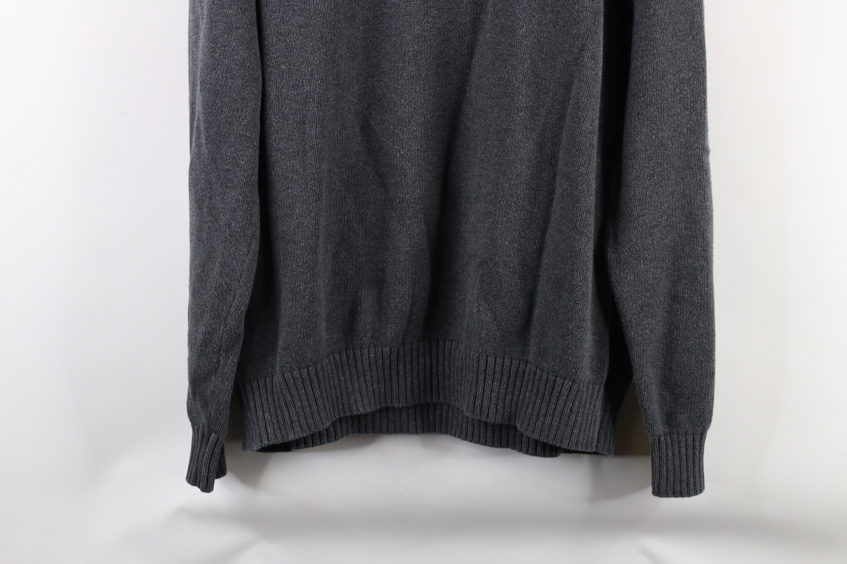 Vintage Vintage 90s Streetwear Cotton Knit Crewneck Sweater Gray Size US XL / EU 56 / 4 - 8 Thumbnail