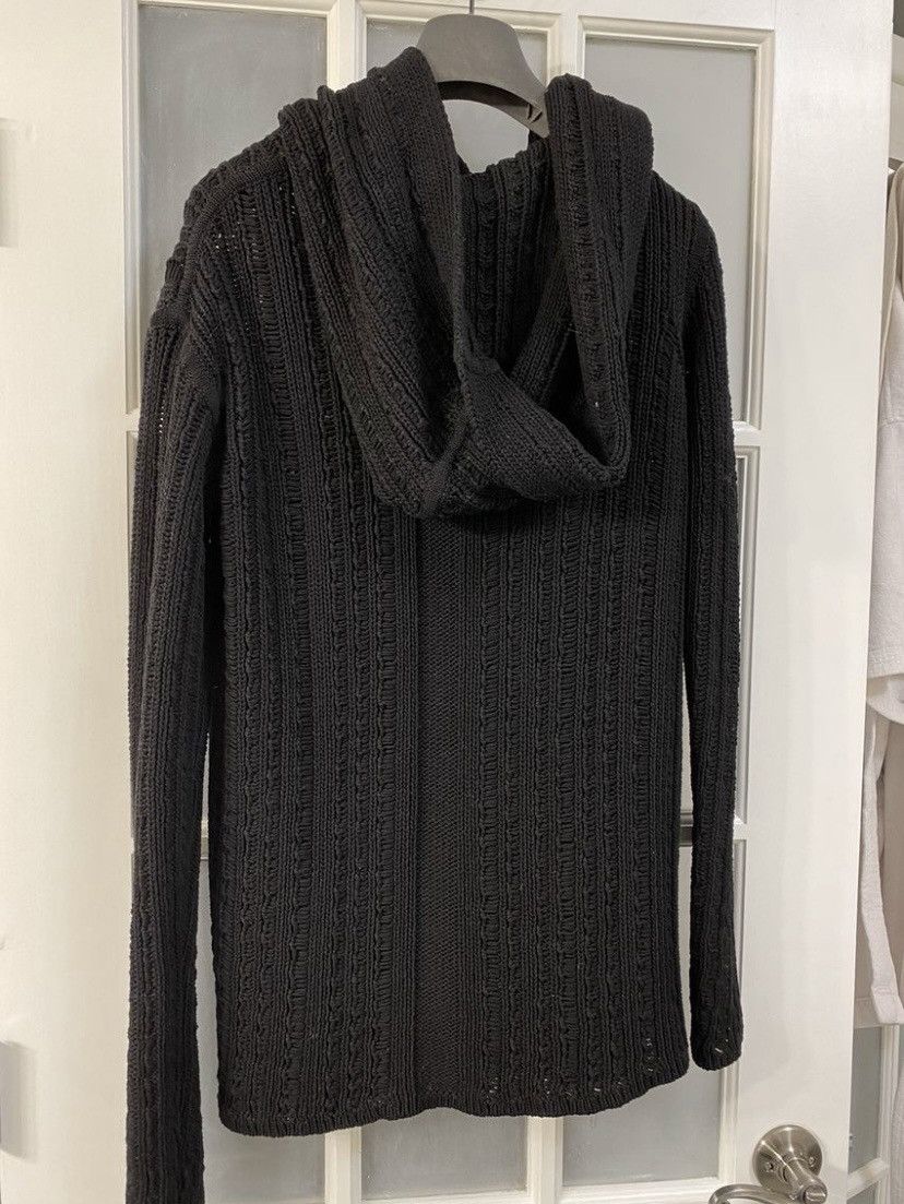 Rick Owens Rick Owens Knitted Hooded Cardigan Size US S / EU 44-46 / 1 - 2 Thumbnail