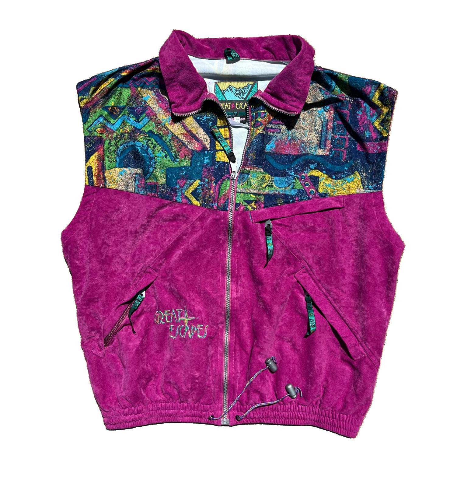 Other 90's Magenta Windbreaker Vest Size XL / US 12-14 / IT 48-50 - 1 Thumbnail