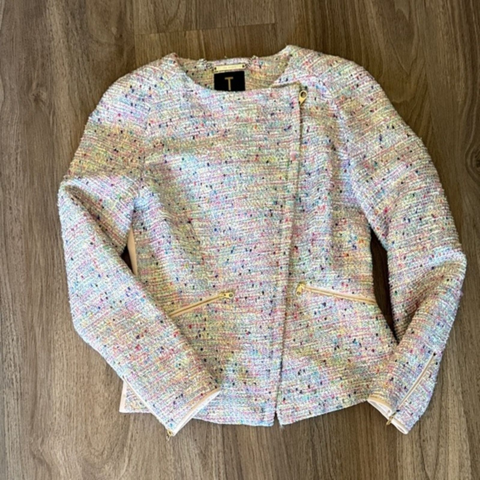 Ted Baker Ted Baker Multicolor Tweed Blazer size 1 Size S / US 4 / IT 40 - 1 Thumbnail