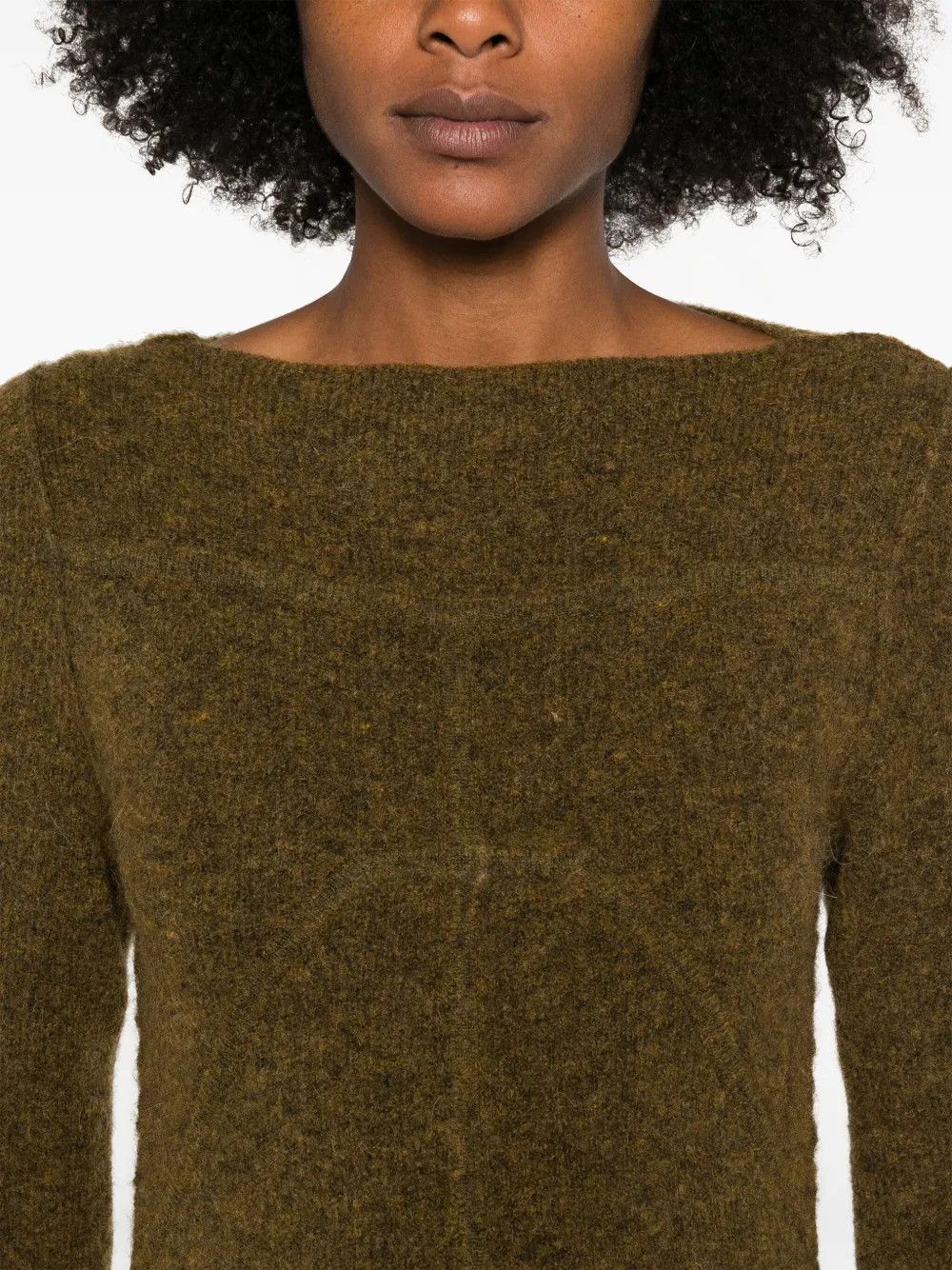 Rick Owens o1y0126 Sweater Maxi Dress in Military Green Size M / US 6-8 / IT 42-44 - 2 Thumbnail