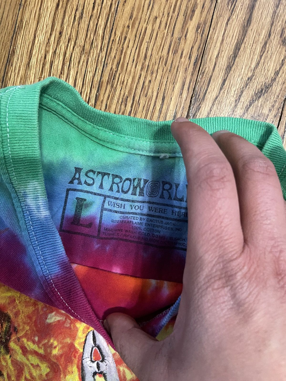 Travis Scott Travis scott tie dye astroworld t shirt Size US L / EU 52-54 / 3 - 3 Thumbnail
