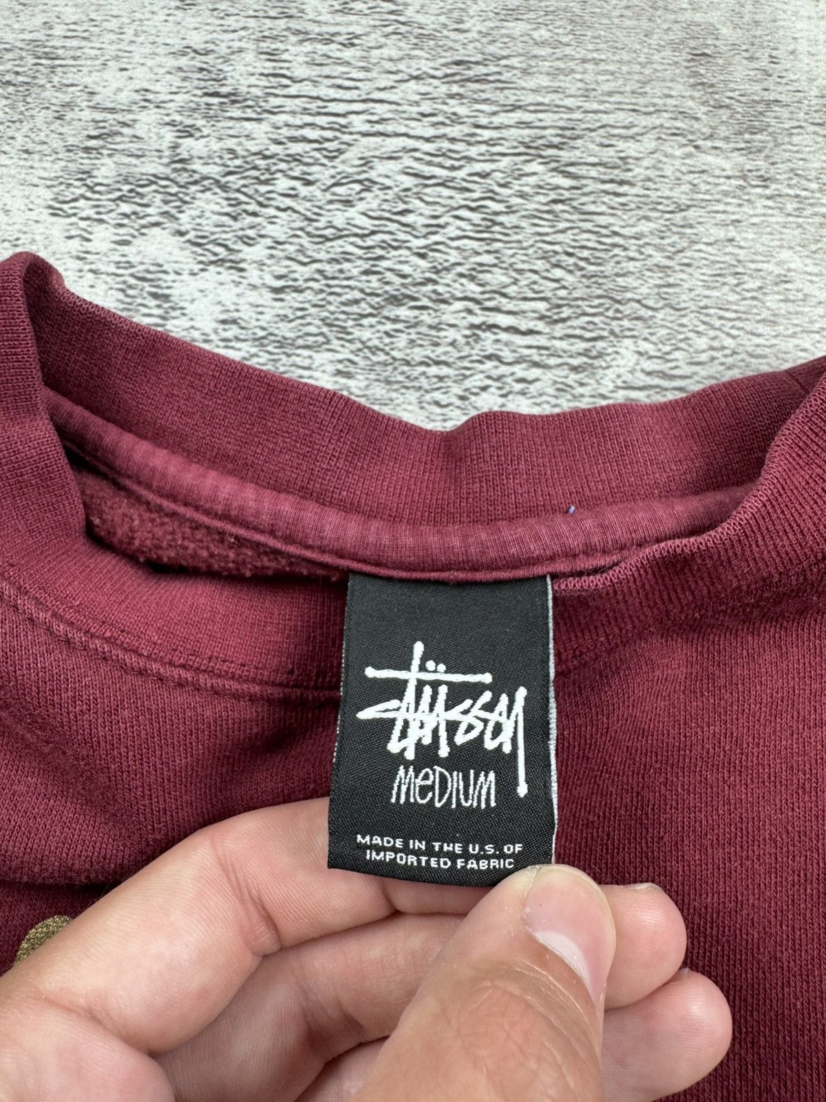 Stussy Stussy Hold Down The Crown Logo Medium Red Skate Rap Hip Hop Sweatshirt Hoodie Size US M / EU 48-50 / 2 - 7 Thumbnail