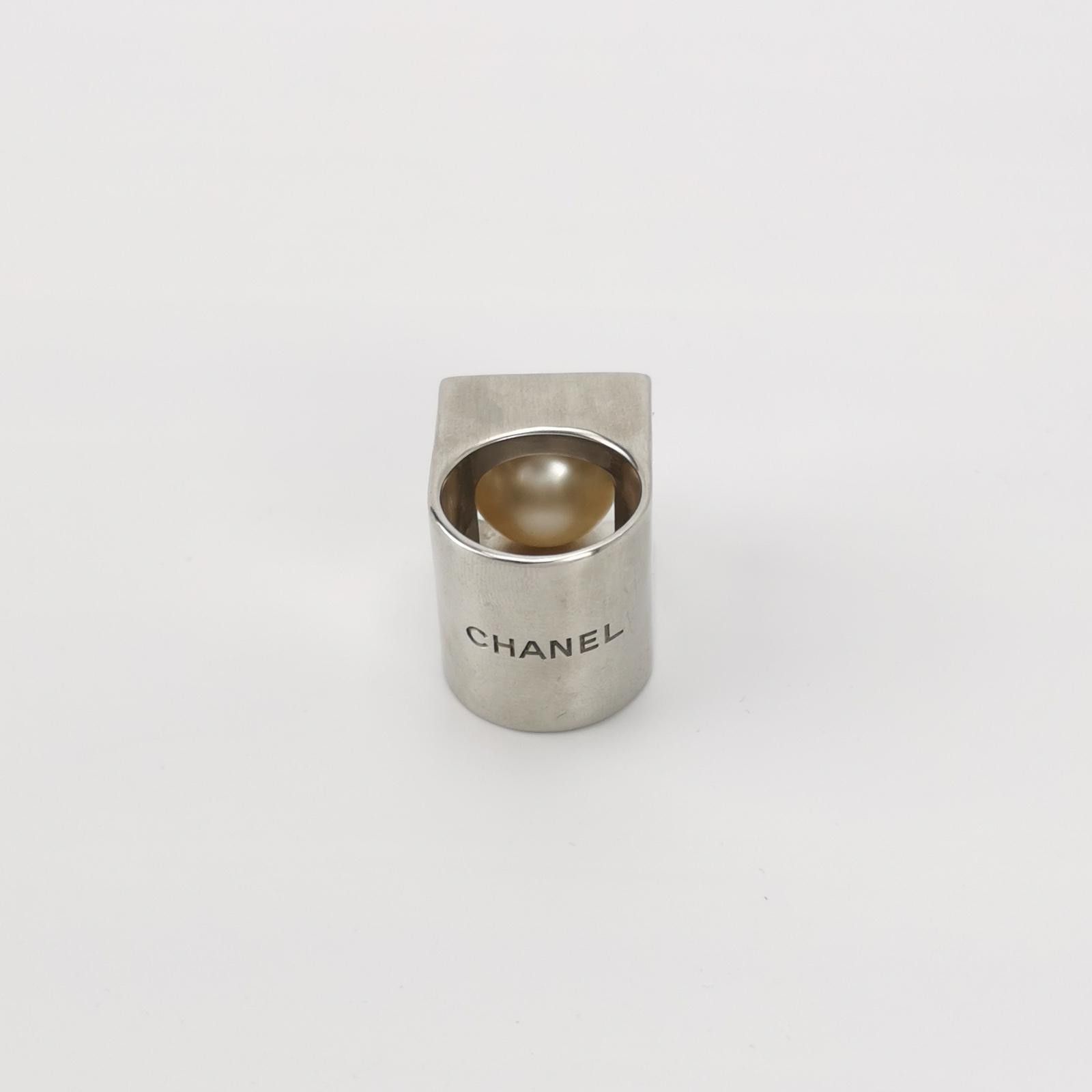 Chanel Chanel (15S) Imitation Pearl Ring Size 16 -z2505 Size ONE SIZE - 3 Thumbnail