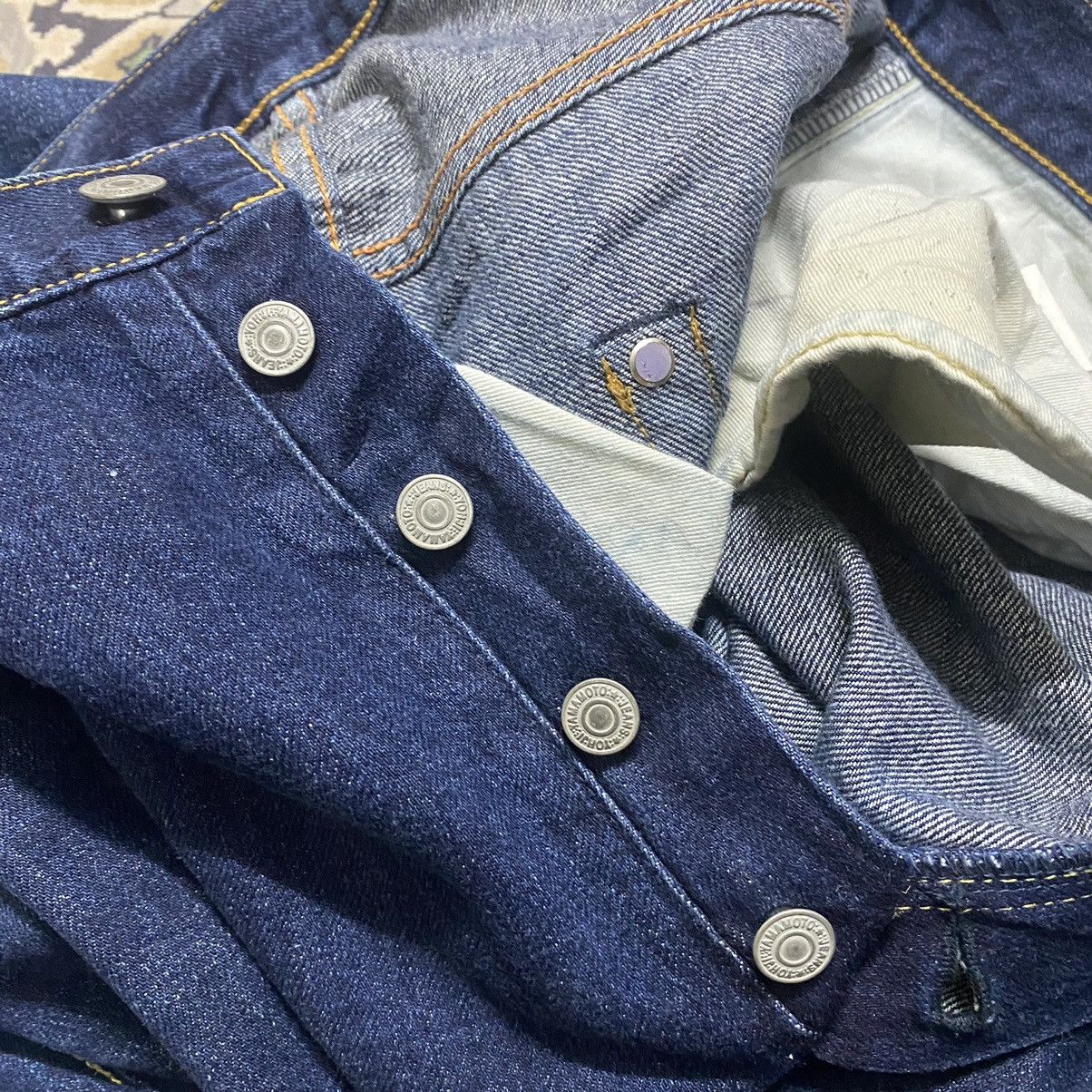 Yohji Yamamoto Vintage Yohji Yamamoto Pour Homme Asymmetrical Cropped Jeans Size US 32 / EU 48 - 20 Thumbnail