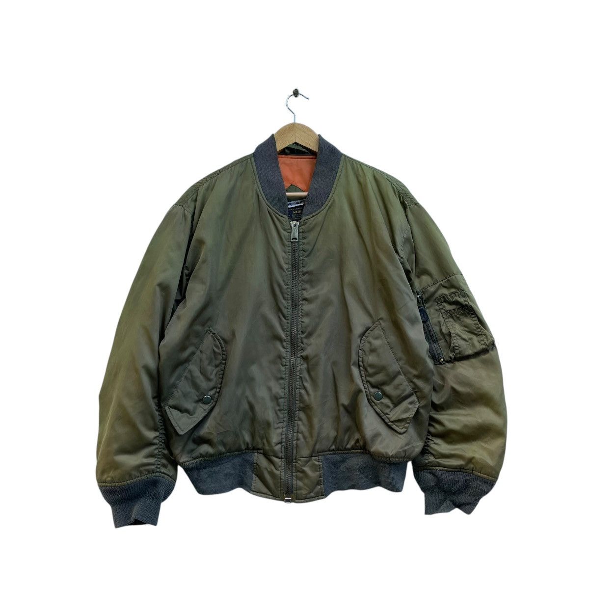 Buzz Rickson's 💥Vintage Bayleaf Bomber Ma 1 Jacket Size Medium Size US M / EU 48-50 / 2 - 1 Thumbnail