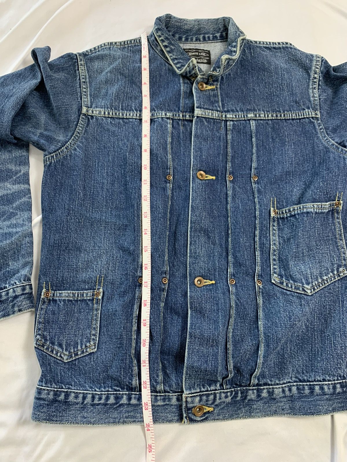 Japanese Brand Type 1 jdenim acket selvedge japan grounded white line Size US M / EU 48-50 / 2 - 12 Thumbnail