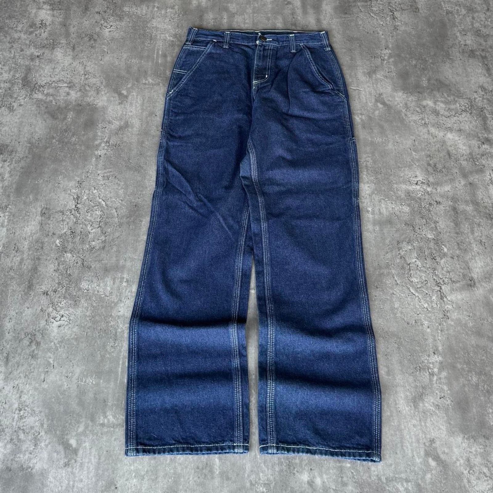 Carhartt × Carhartt Wip × Vintage Vintage Y2K Carhartt Carpenter Baggy Skater Dungaree Jeans Size US 29 - 2 Thumbnail