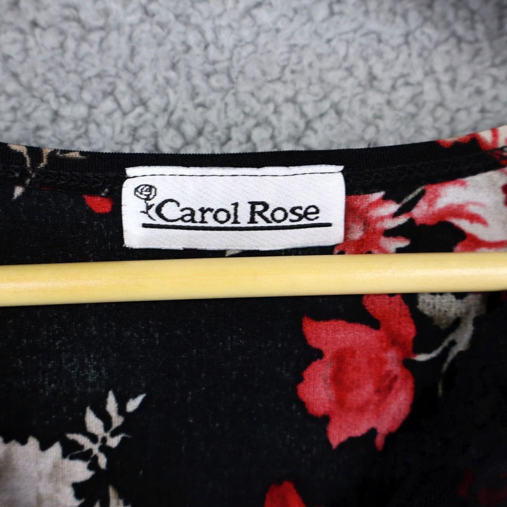 Vintage VINTAGE Carol Rose 90s Blouse Large Made USA Floral Romantic Goth Size L / US 10 / IT 46 - 2 Thumbnail