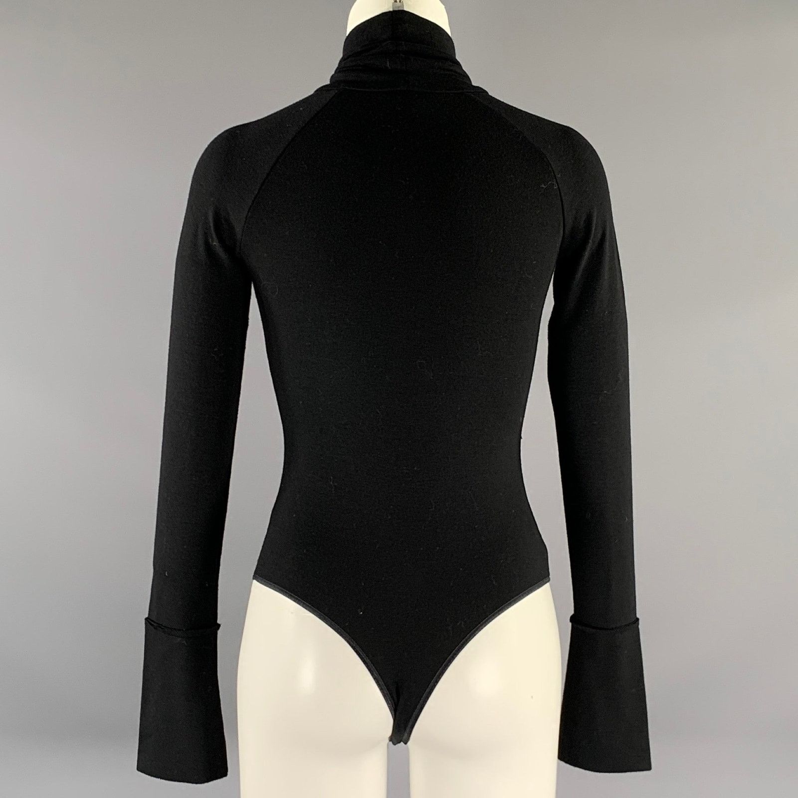 Donna Karan DONNA KARAN Size S Black Body suit Casual Top Size S / US 4 / IT 40 - 3 Thumbnail